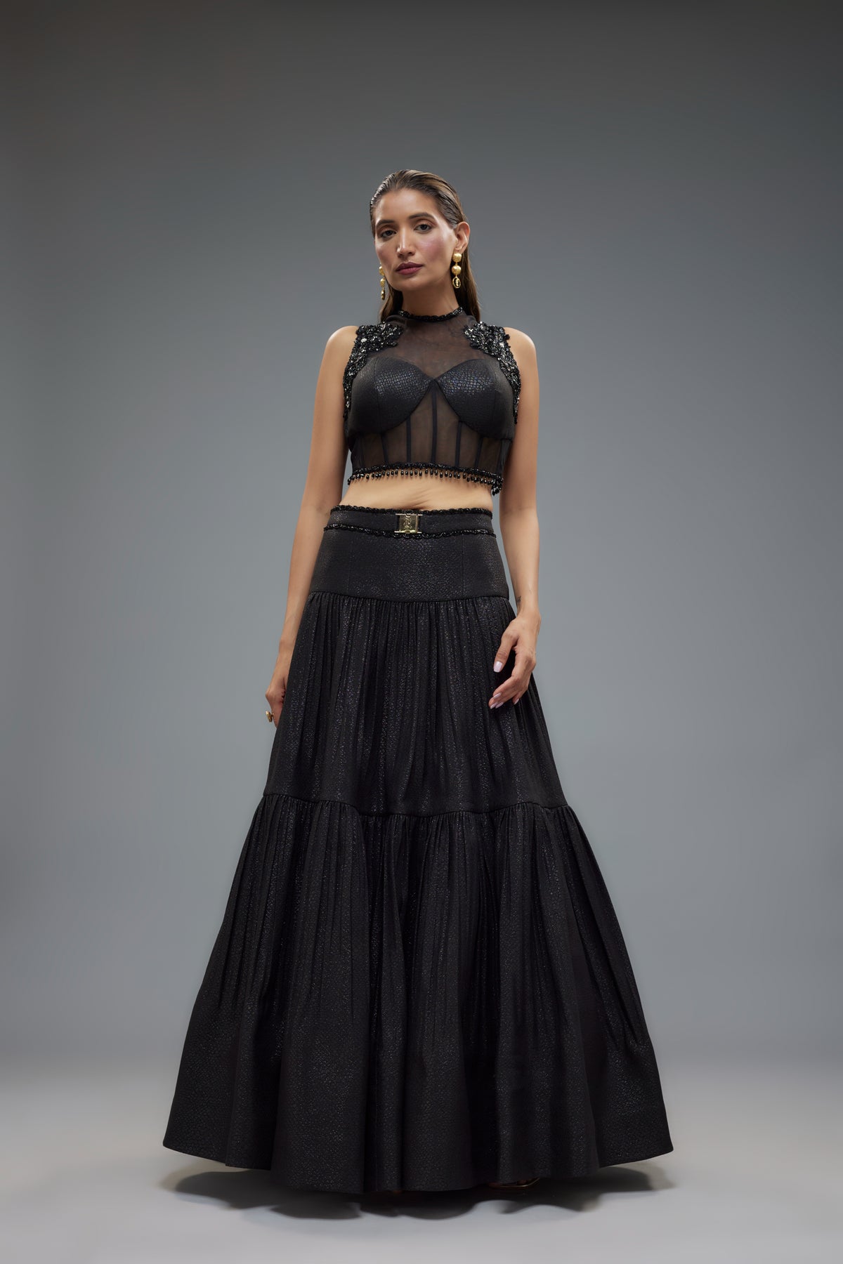 Black Lehenga Set