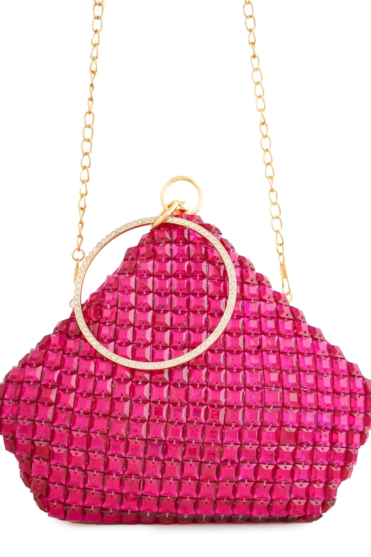 Pink Sapphire Diamond Clutch