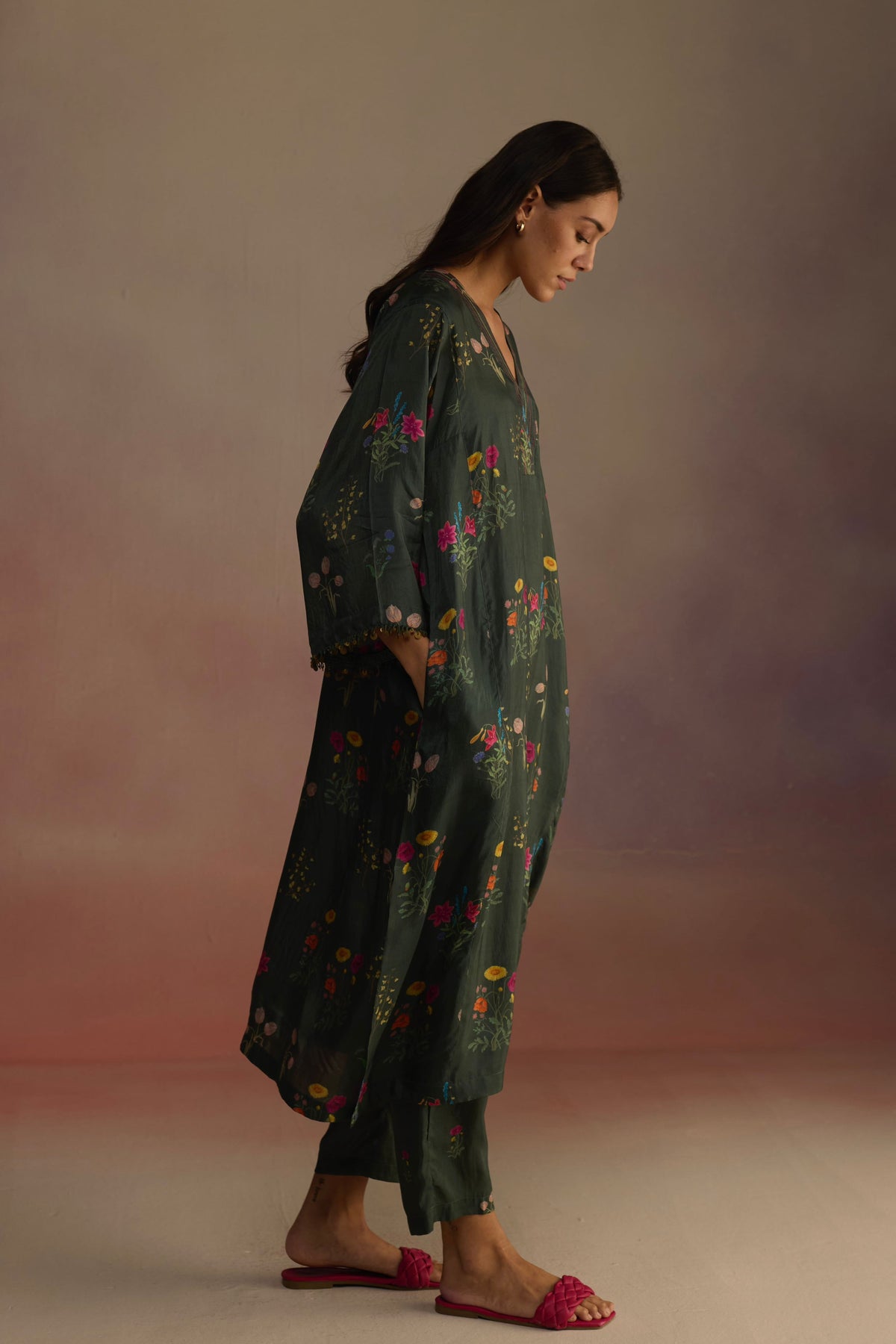 Zaira Long Green Kurta