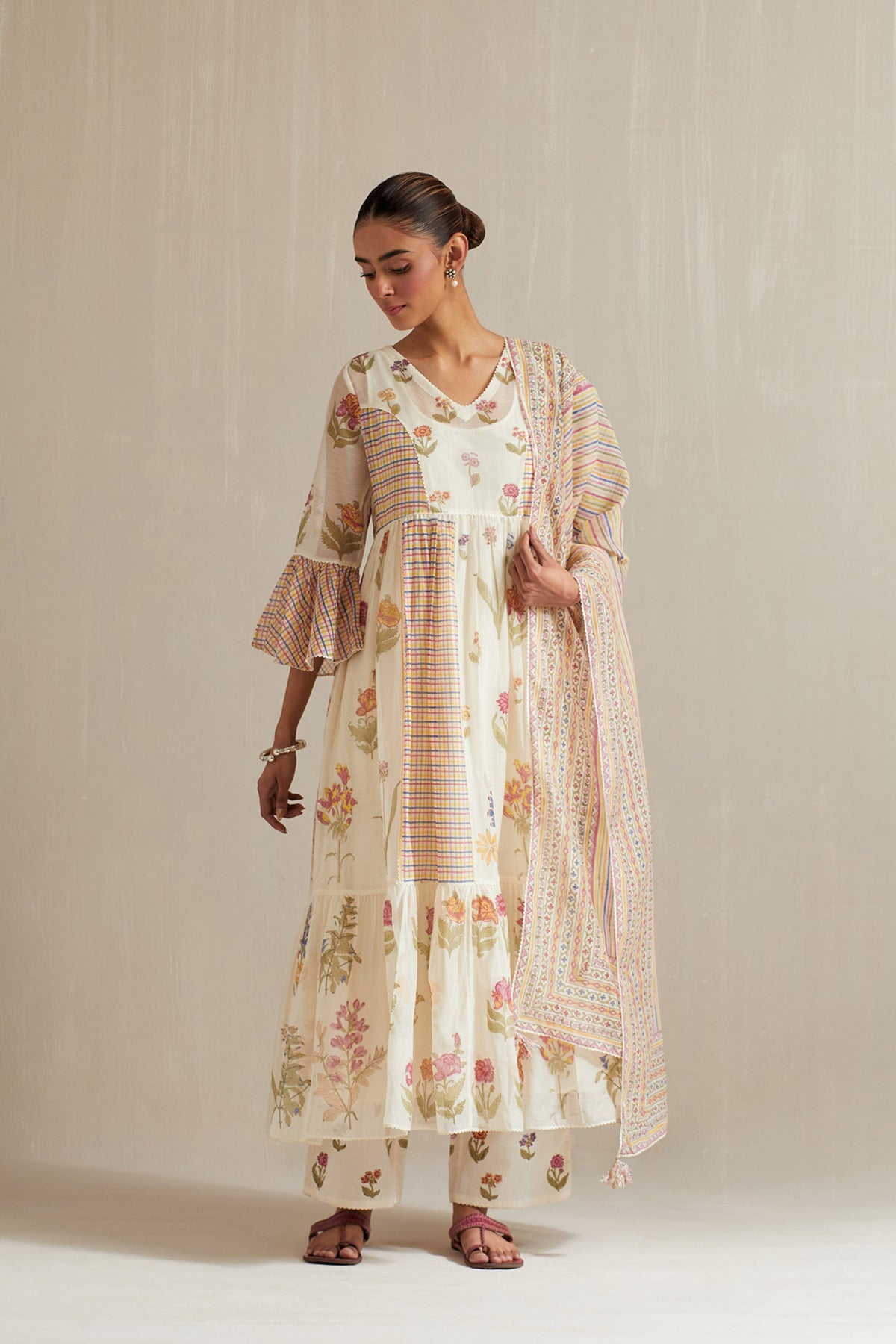 Off white Kurta dress set