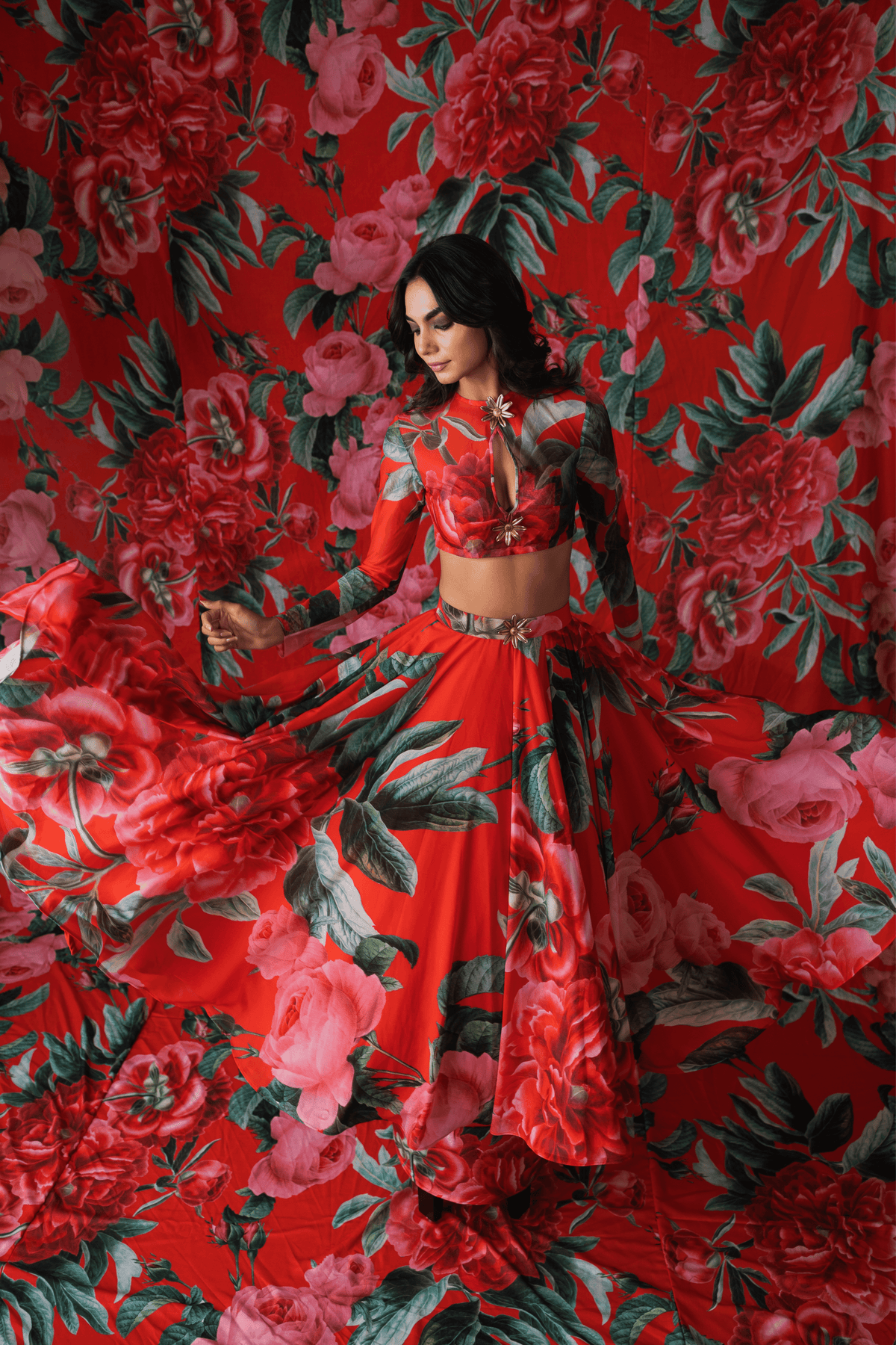 Red Lehenga Set