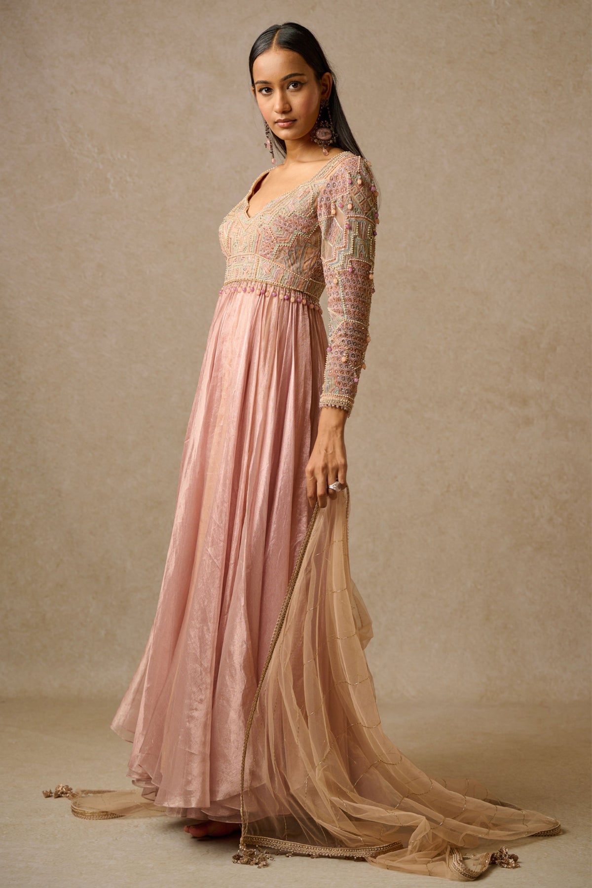 Blush Tissue Anarkali