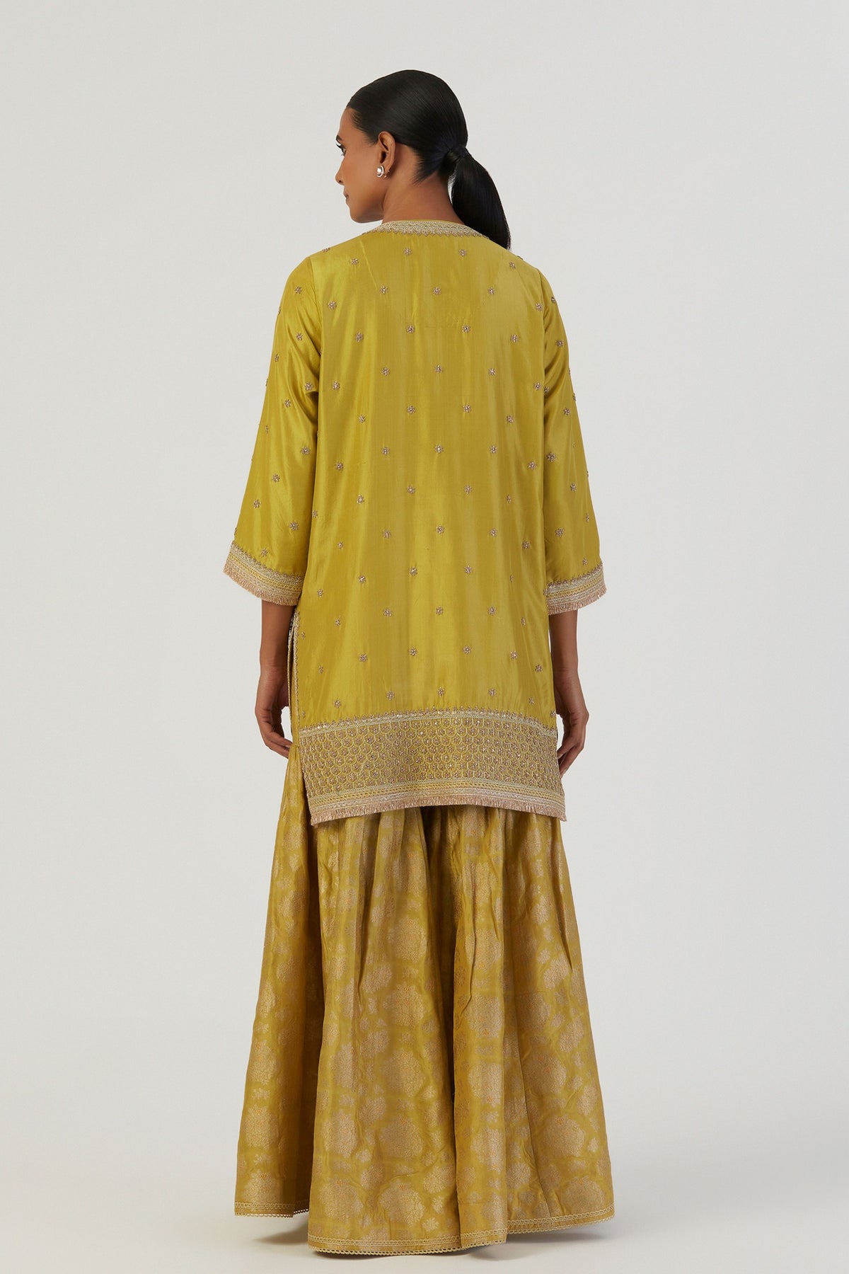 Iqra Silk Kurta and Sharara