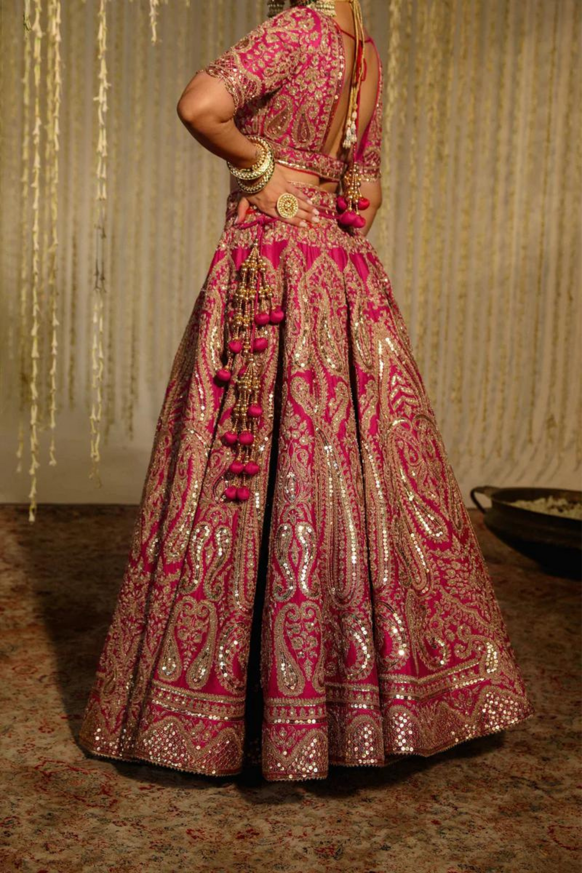 Amirah Hotpink Lehenga Set