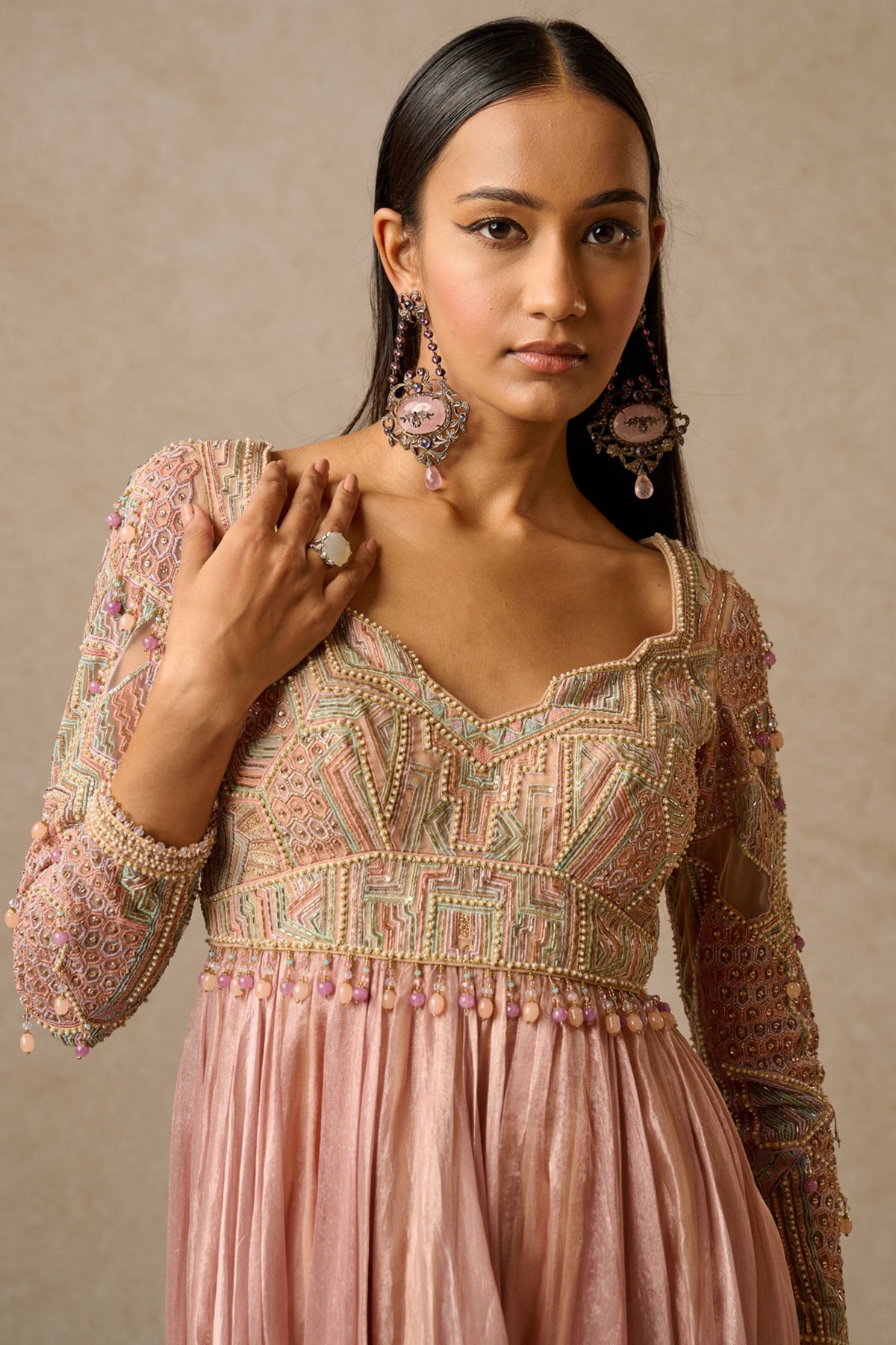 Blush Tissue Anarkali