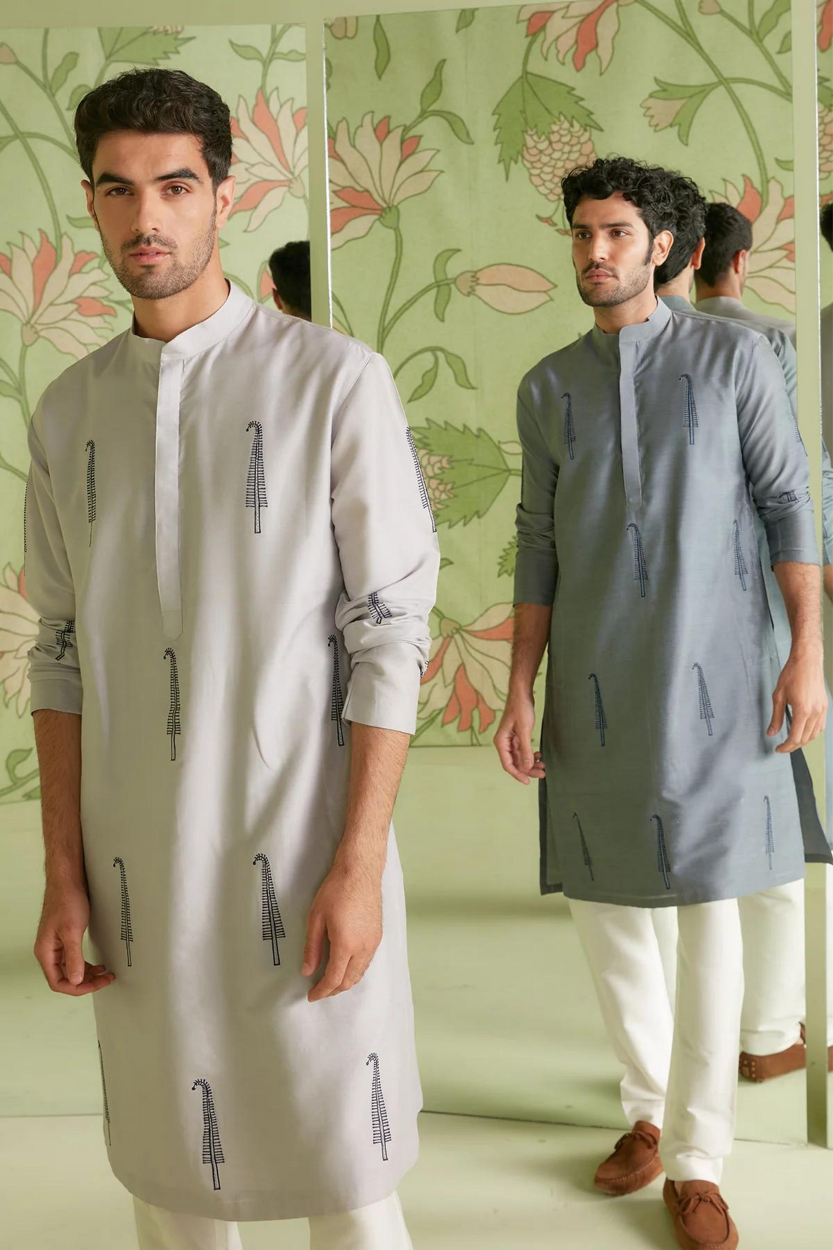 Grey kurta set