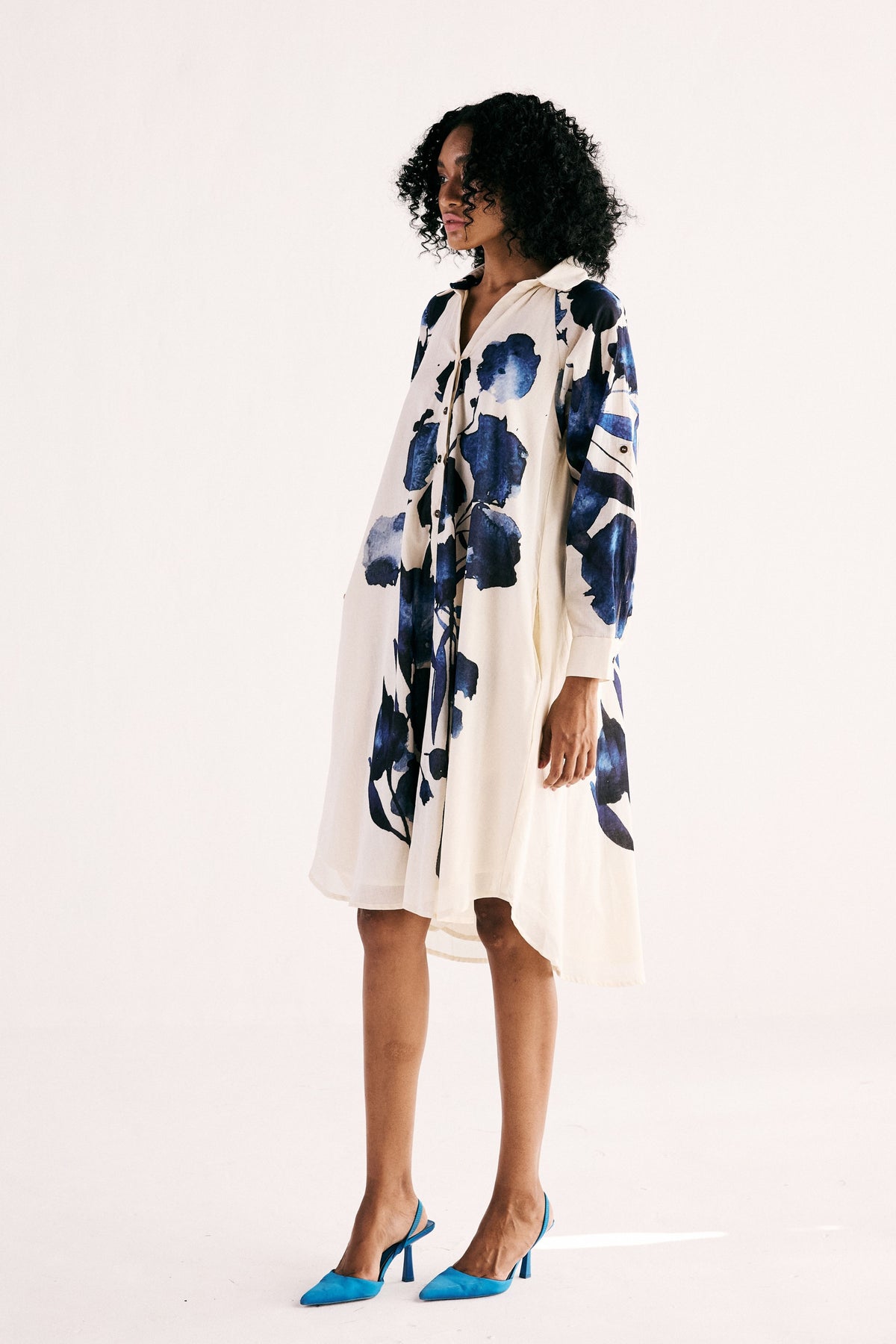 Blue Orchid Shirt Dress