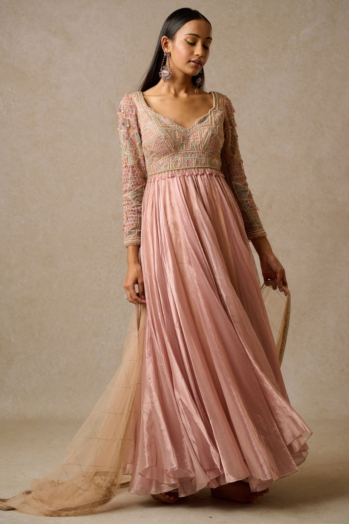 Blush Tissue Anarkali