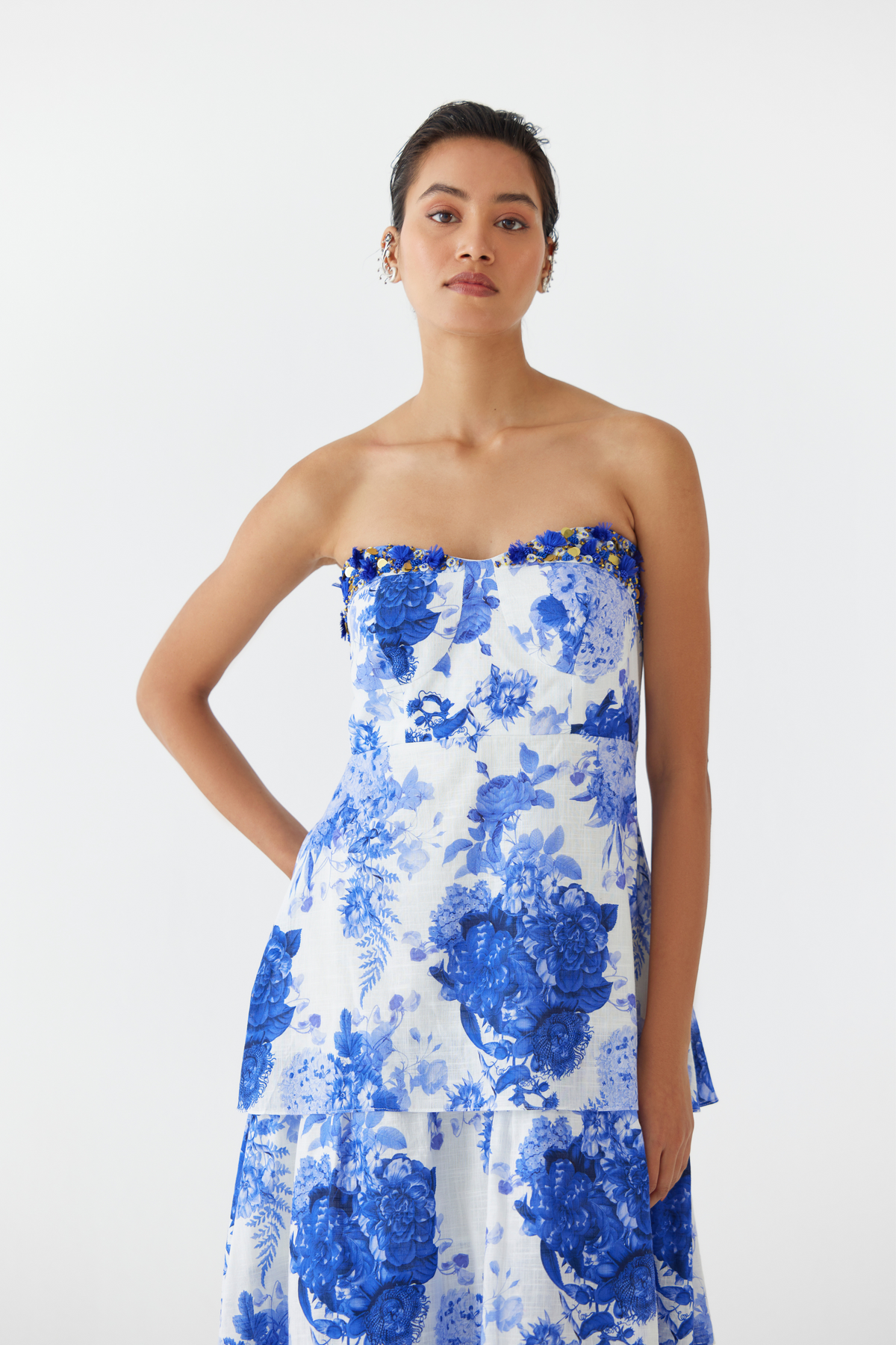 Chintz Tiered Shoulder Dress