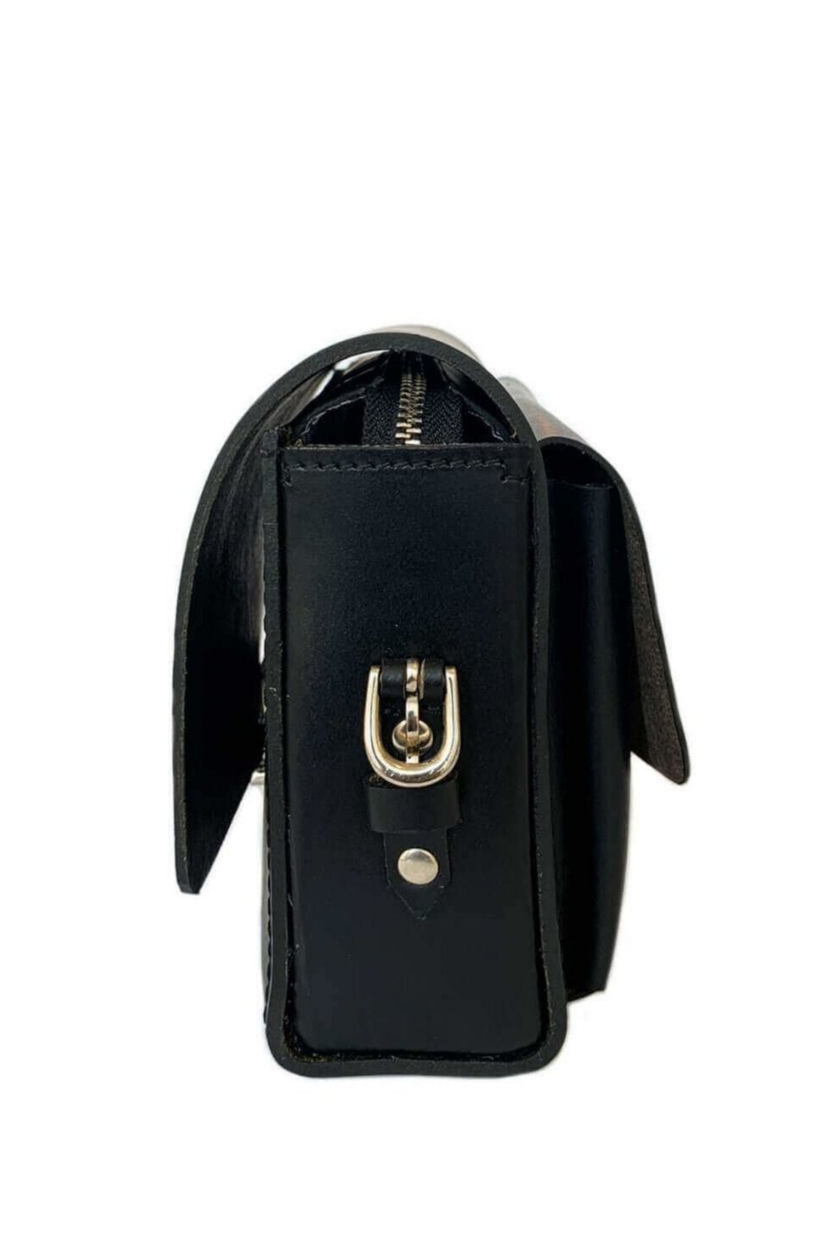 Black Saddle Large Sling Bag