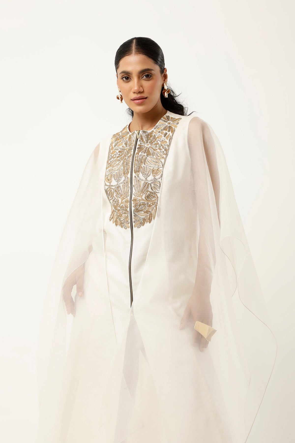 Ivory Cape Kurta Set