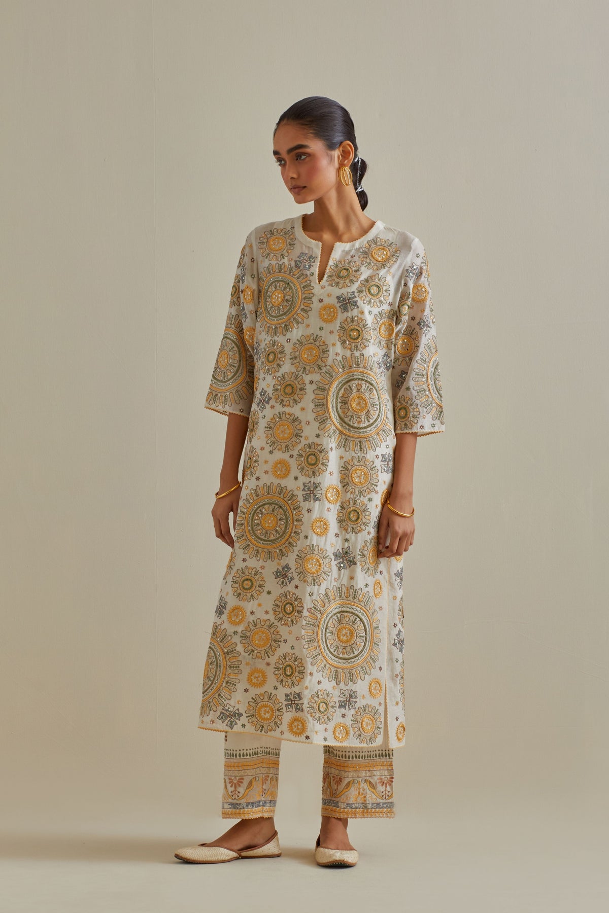 Yellow Straight Kurta Set