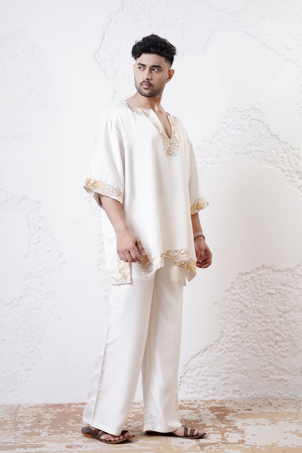 Ivory Mens Kurta Set