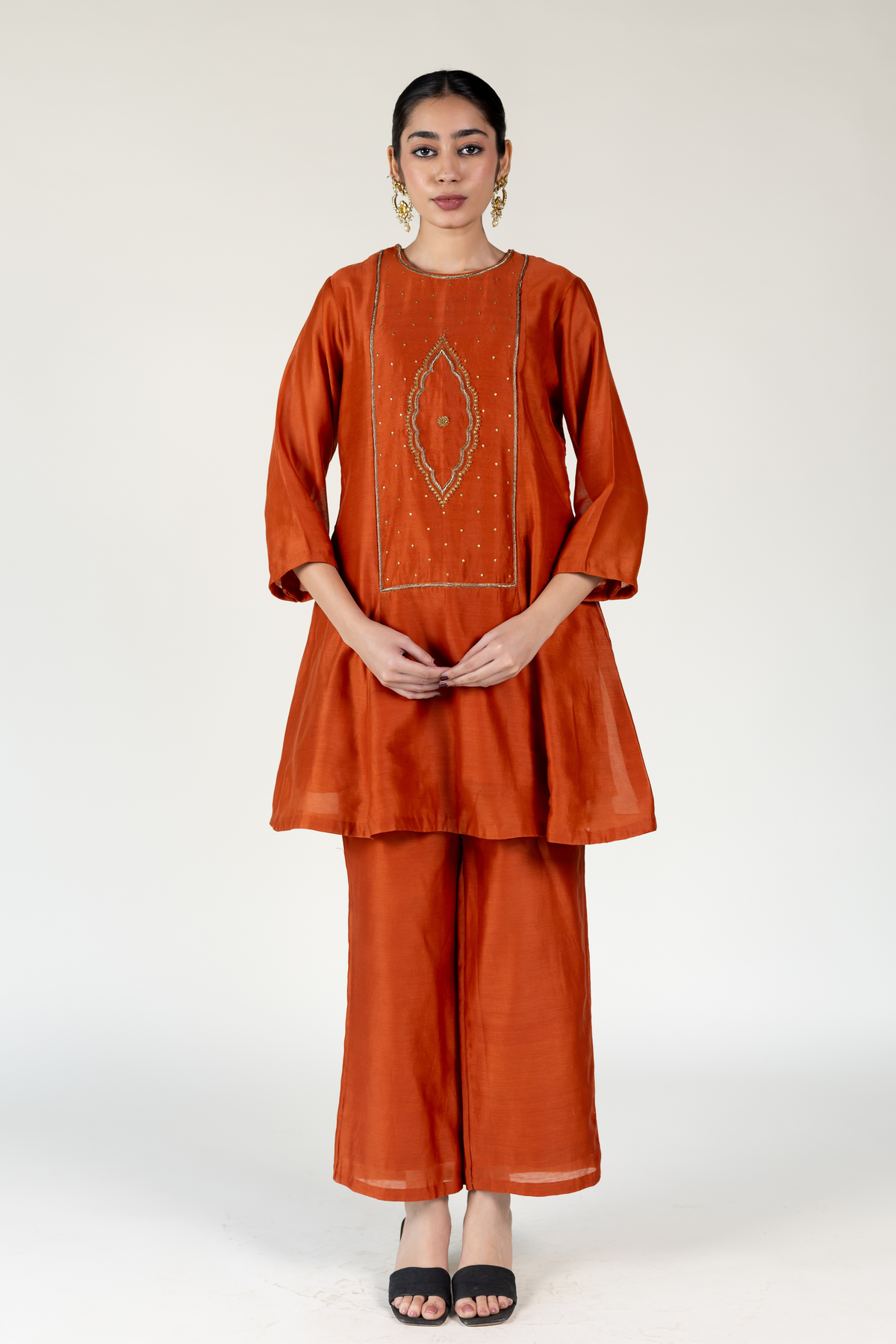 Rust Naaz Tunic Set