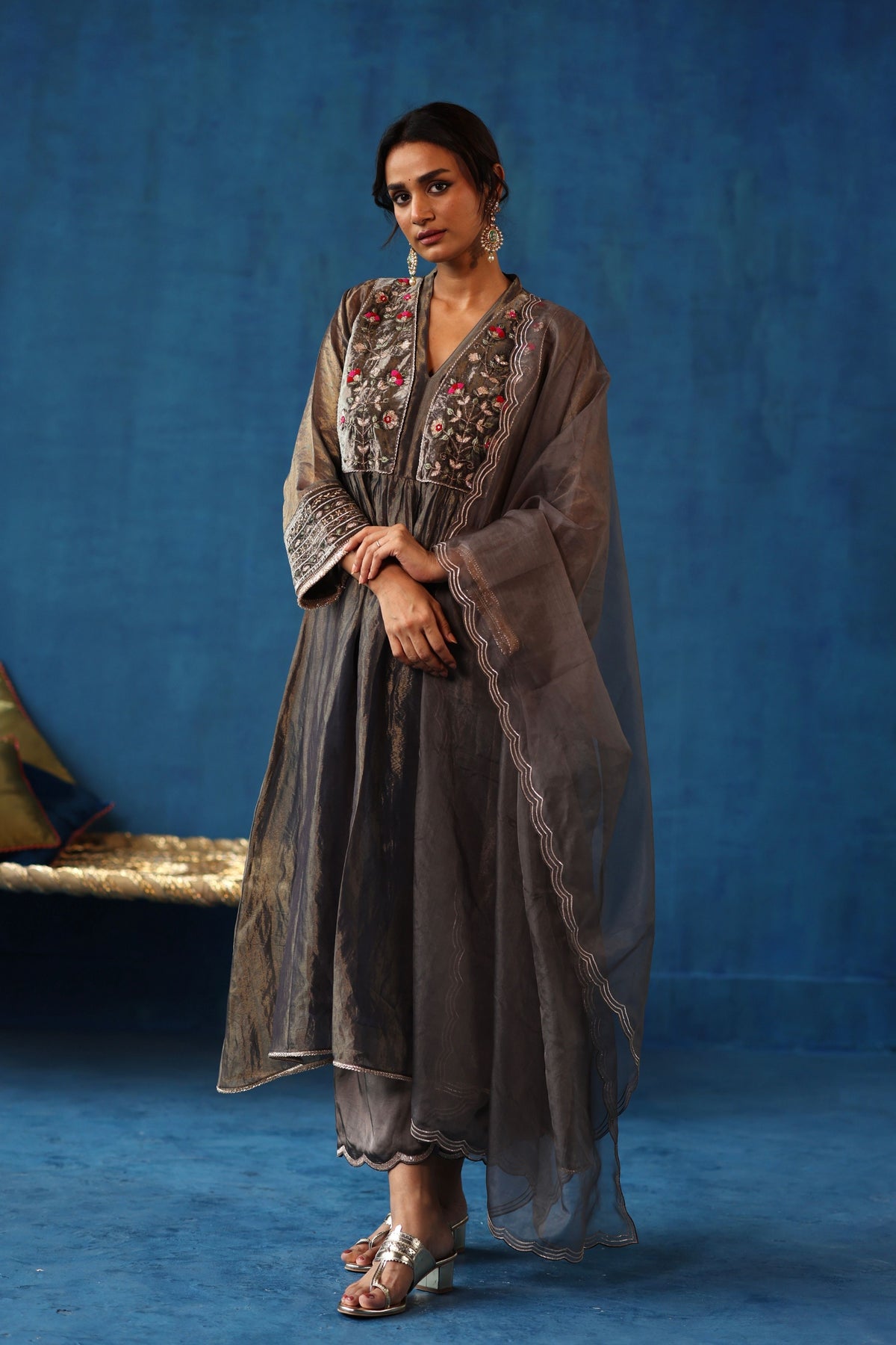 Grey Jaljeera Kurta Set