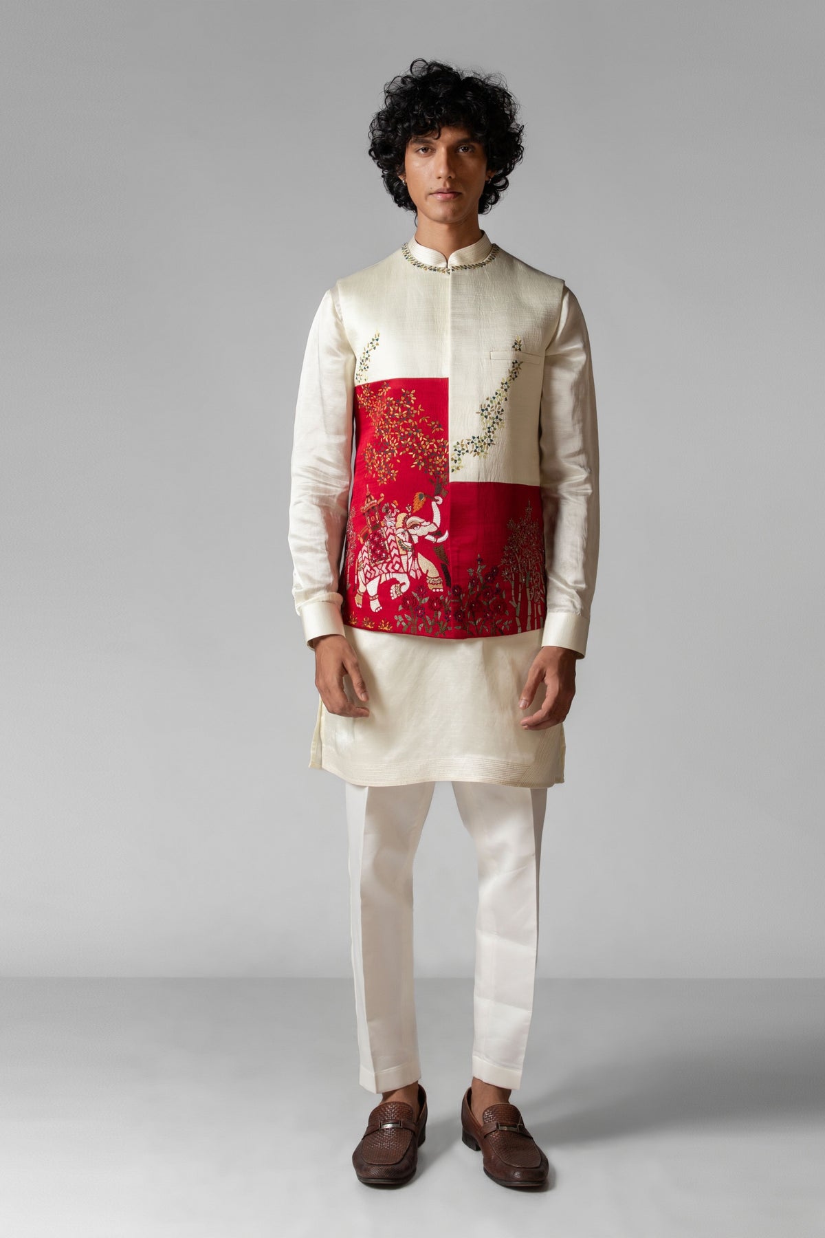 Gaj Nehru Kurta Set