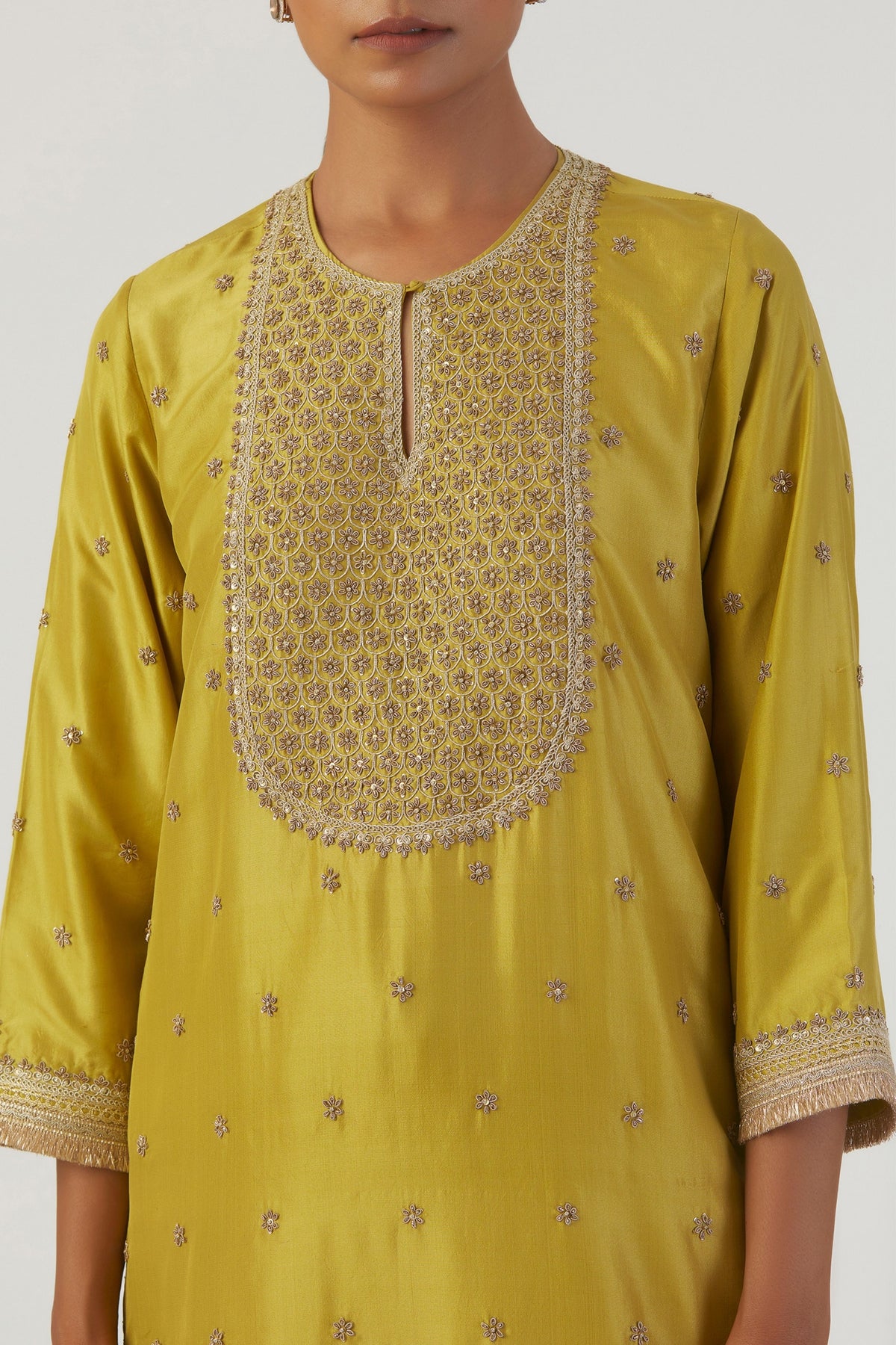 Iqra Silk Kurta and Sharara