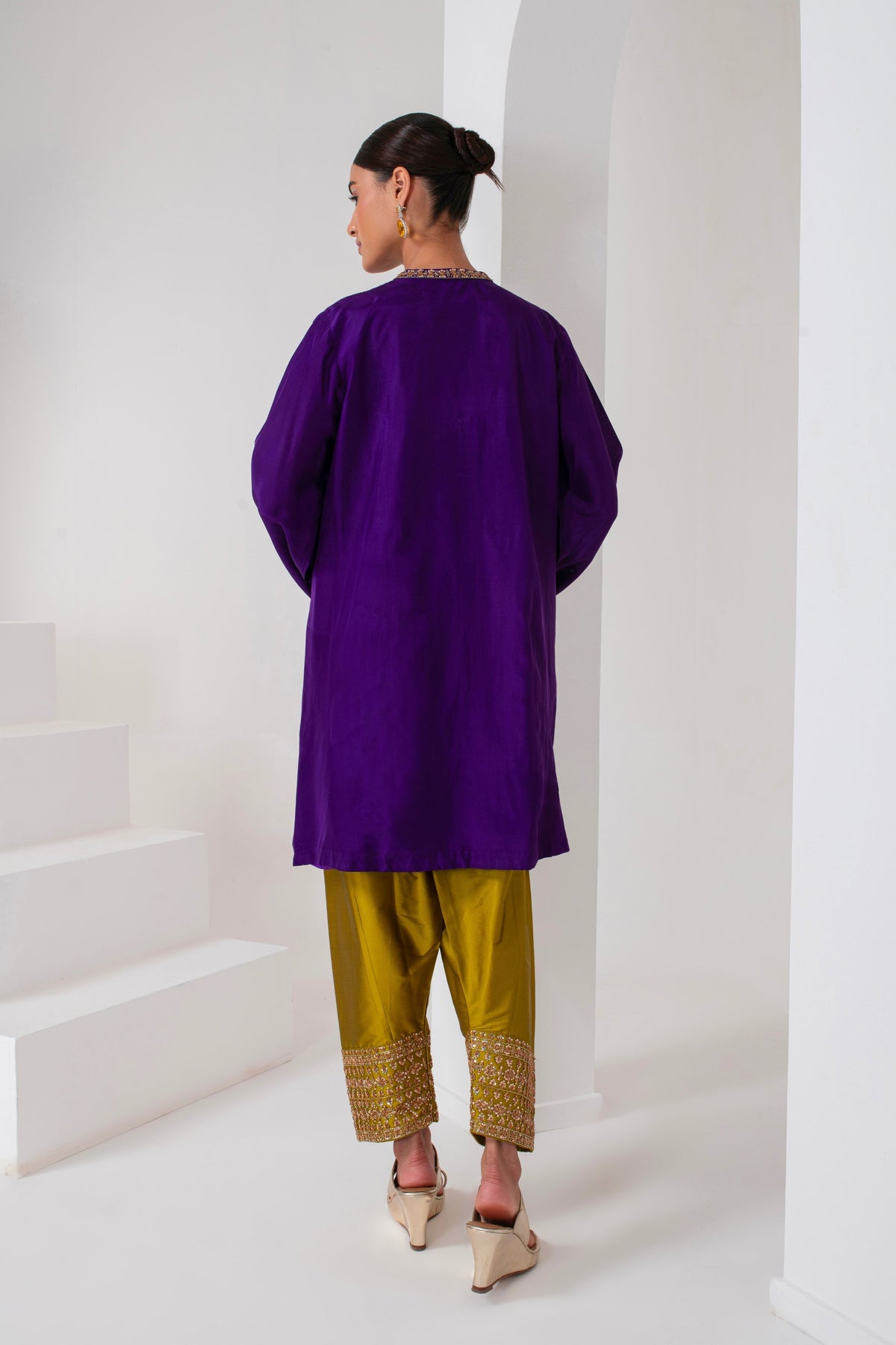 Purple Kurta Set