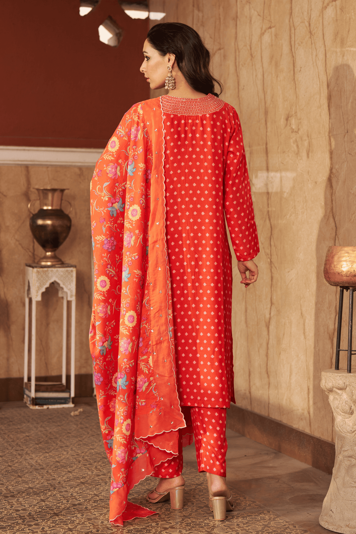 Bia Burnt Orange Kurta Set