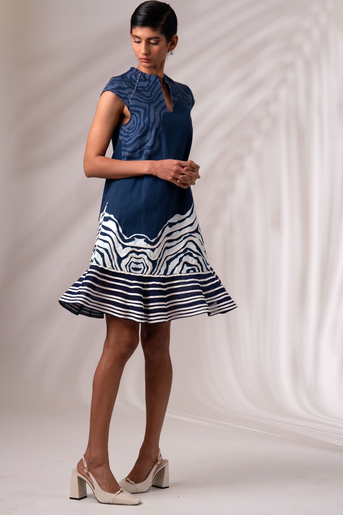 Yara Bottom Swirl Short Dress