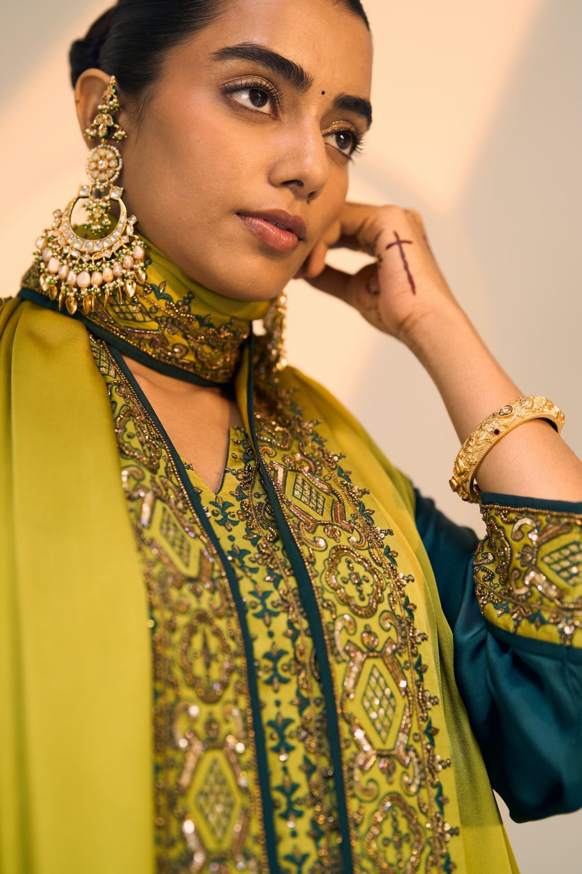 Green Seerat Dupatta