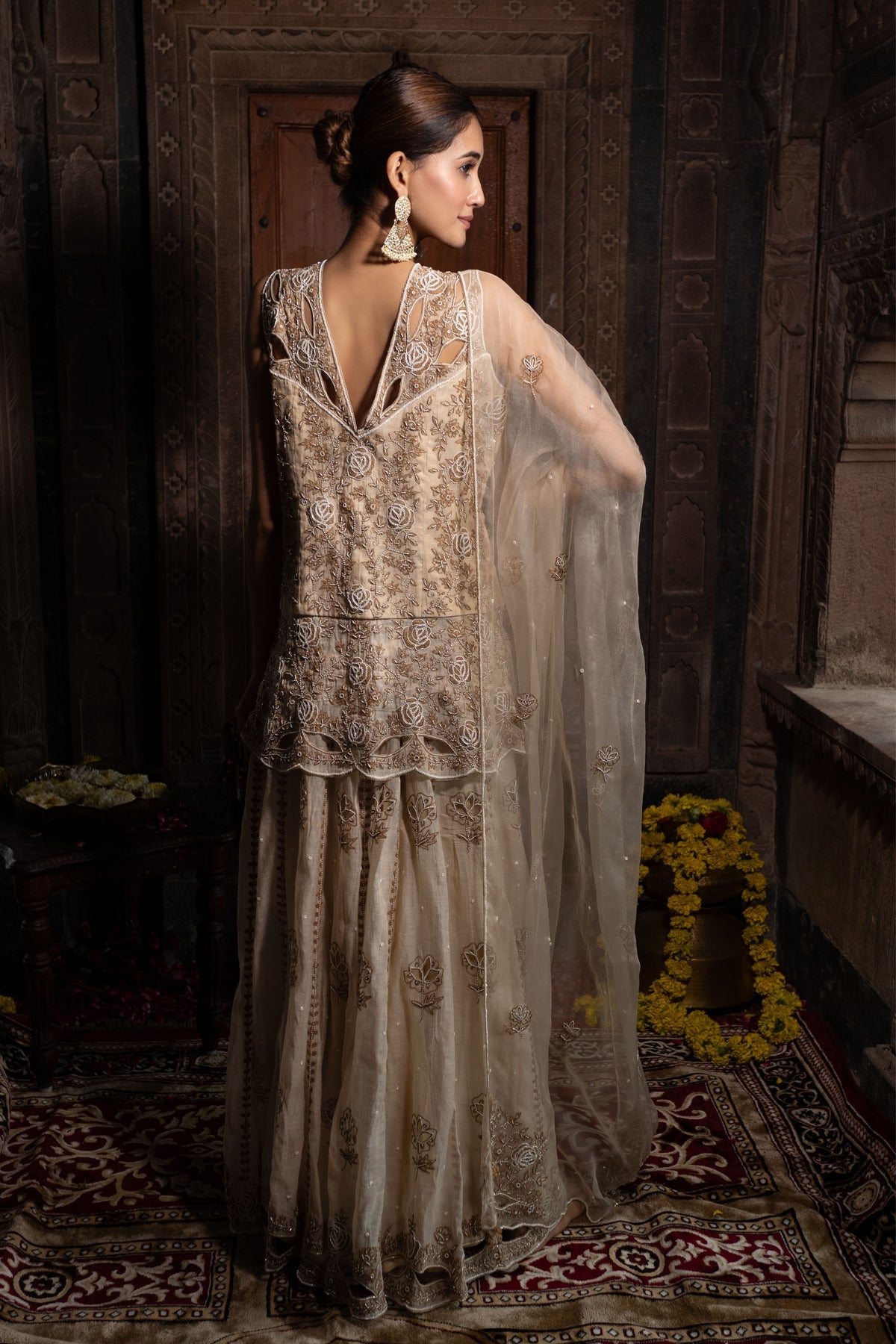 Sharara Set in Beige