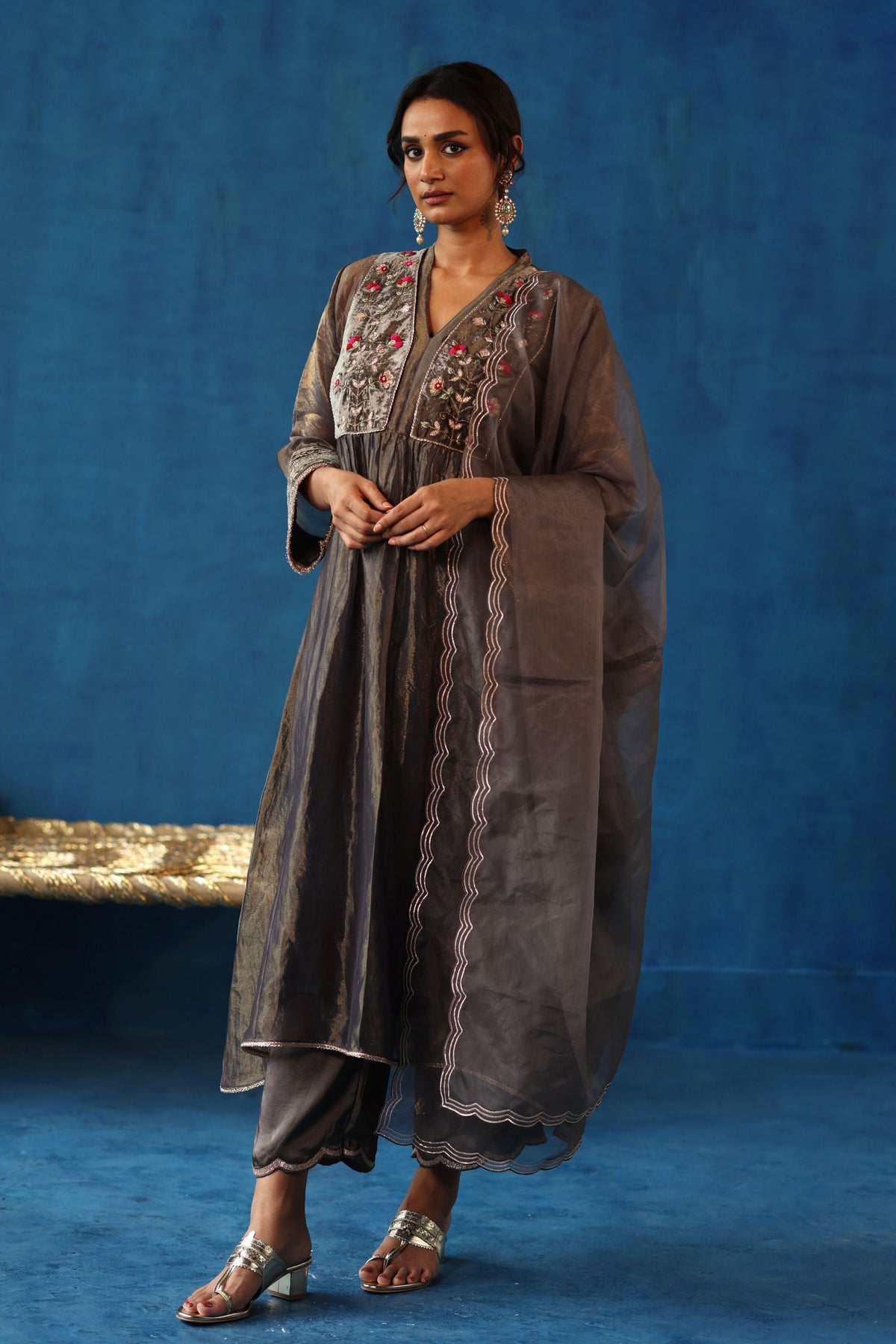 Grey Jaljeera Kurta Set