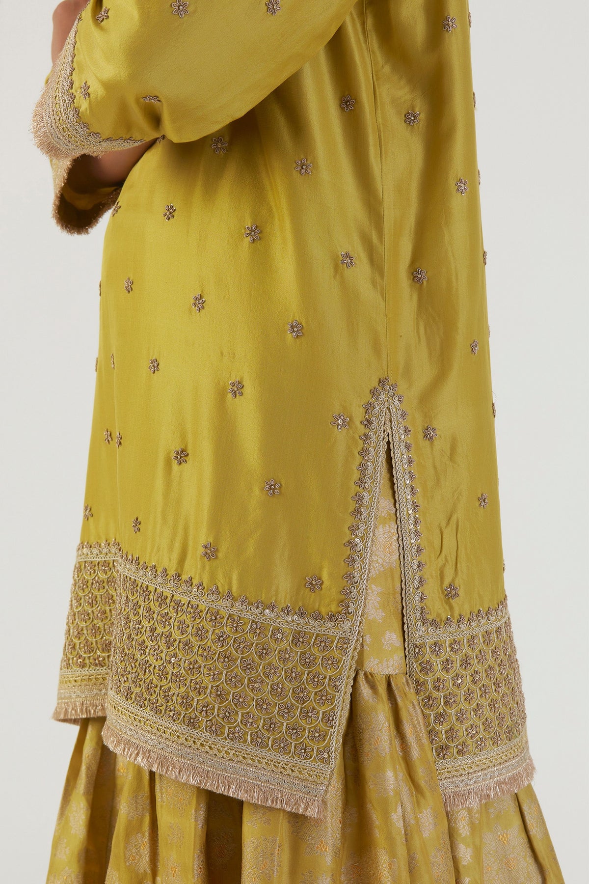 Iqra Silk Kurta and Sharara