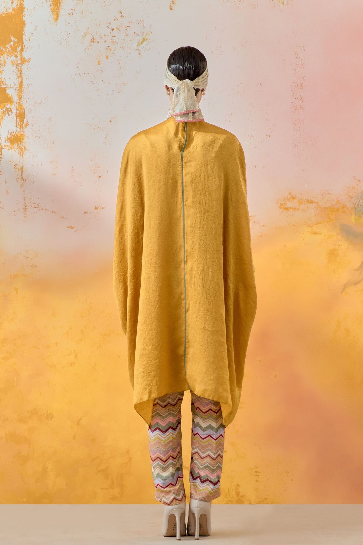 Yellow Topaz Ritu Kaftan Tunic Set