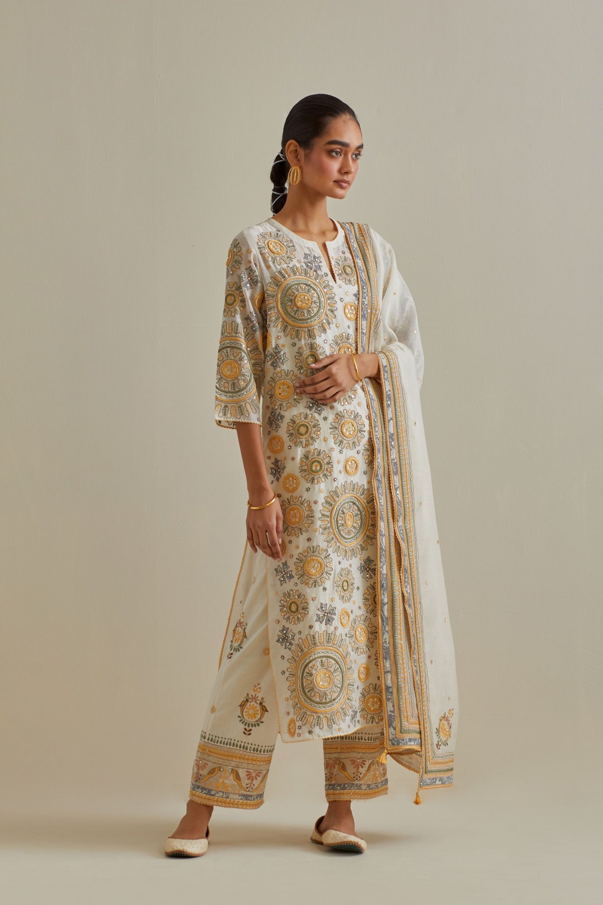 Yellow Straight Kurta Set