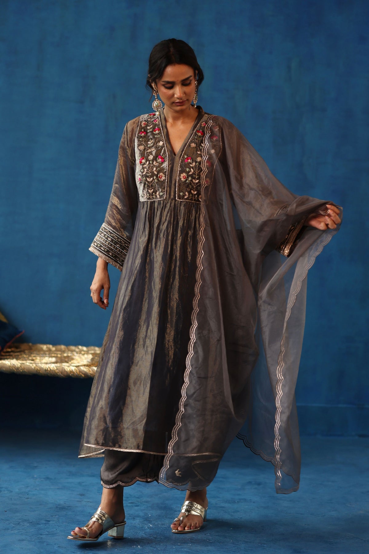 Grey Jaljeera Kurta Set