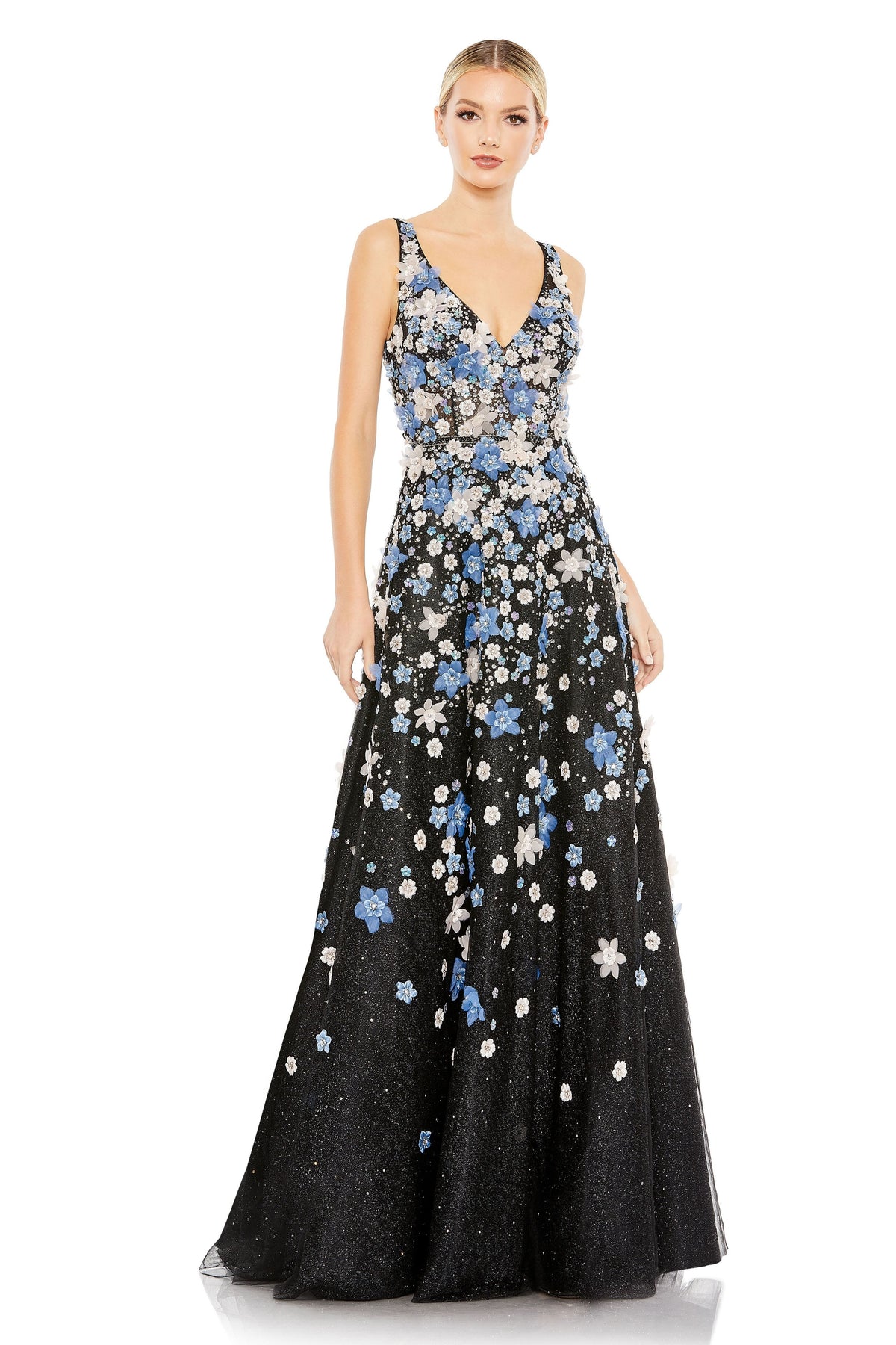 Embellished Glitter Gown