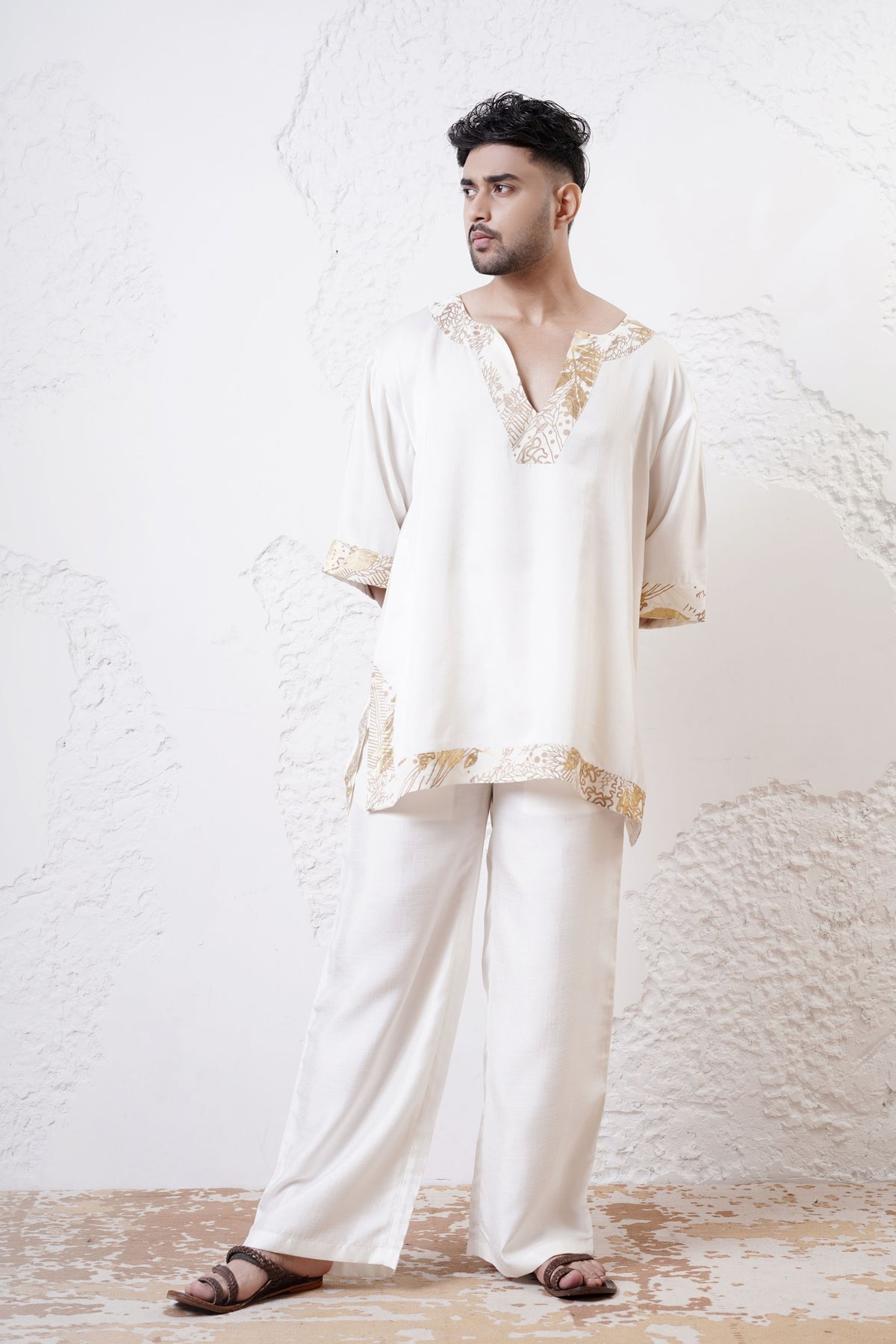 Ivory Mens Kurta Set