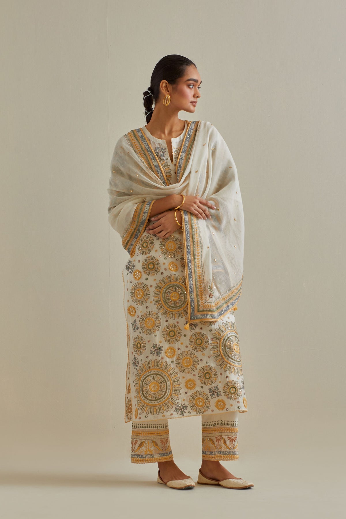 Yellow Straight Kurta Set