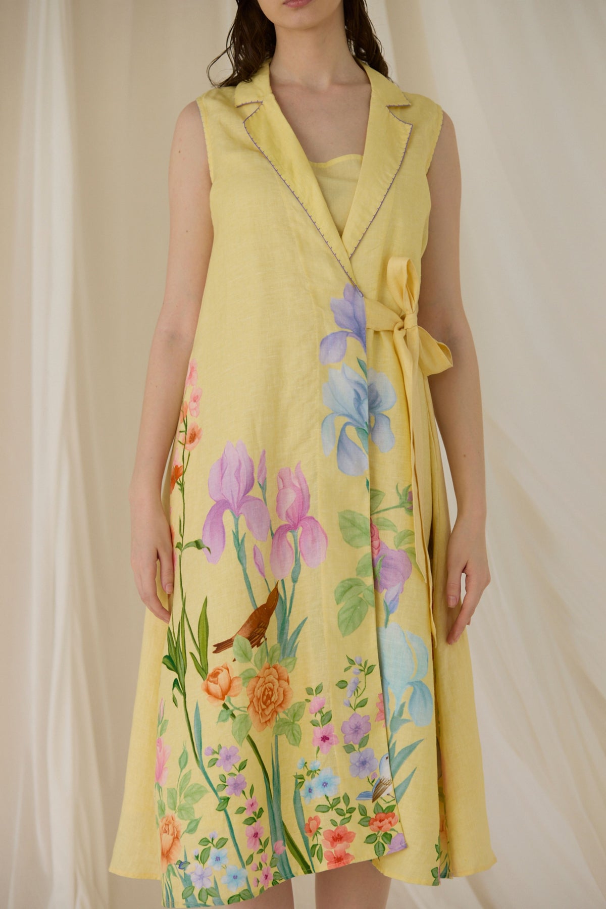 Citrine Floral Yellow Dress