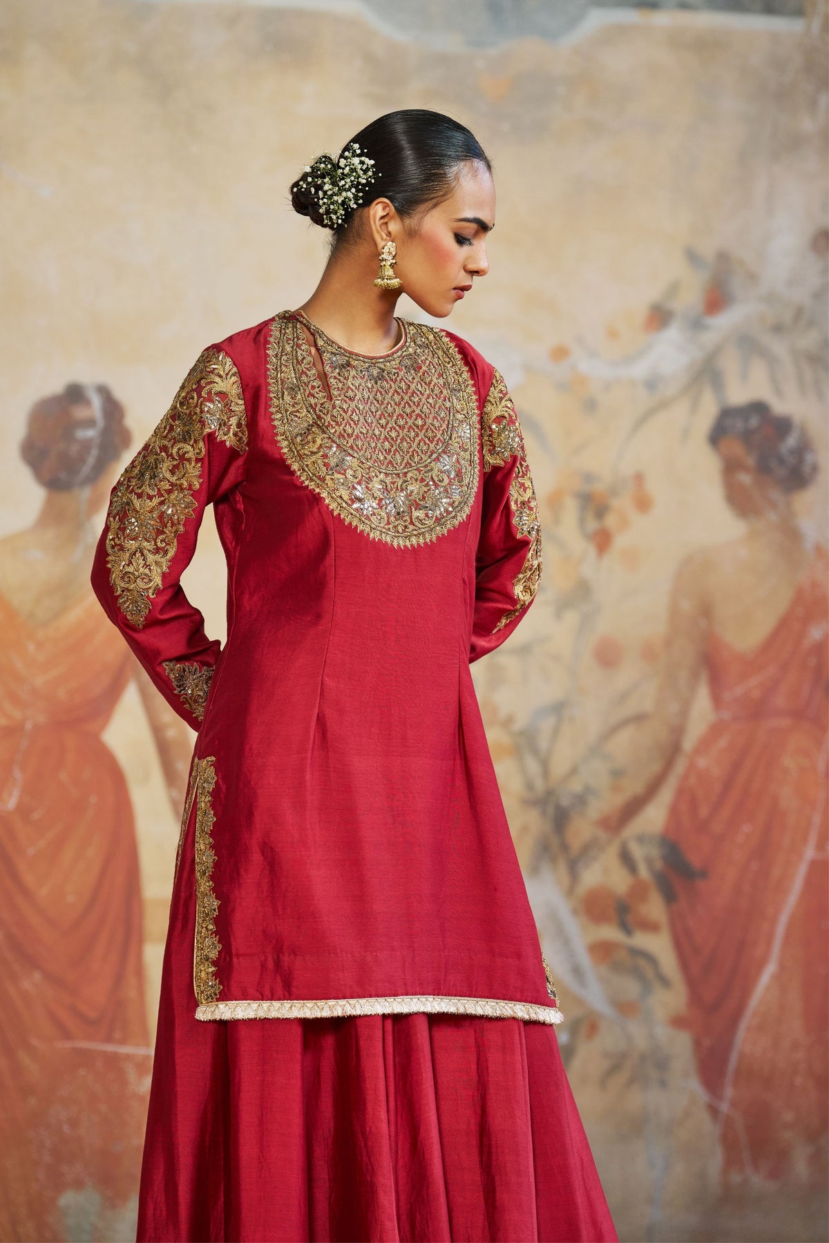 Mughal Silk Kurta Set