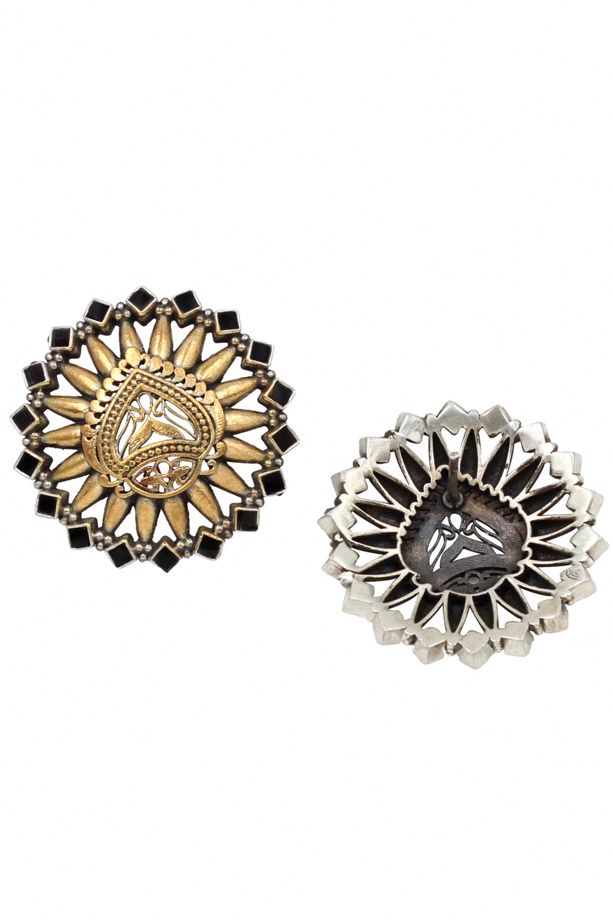 Sculpted Radiance Round Studs