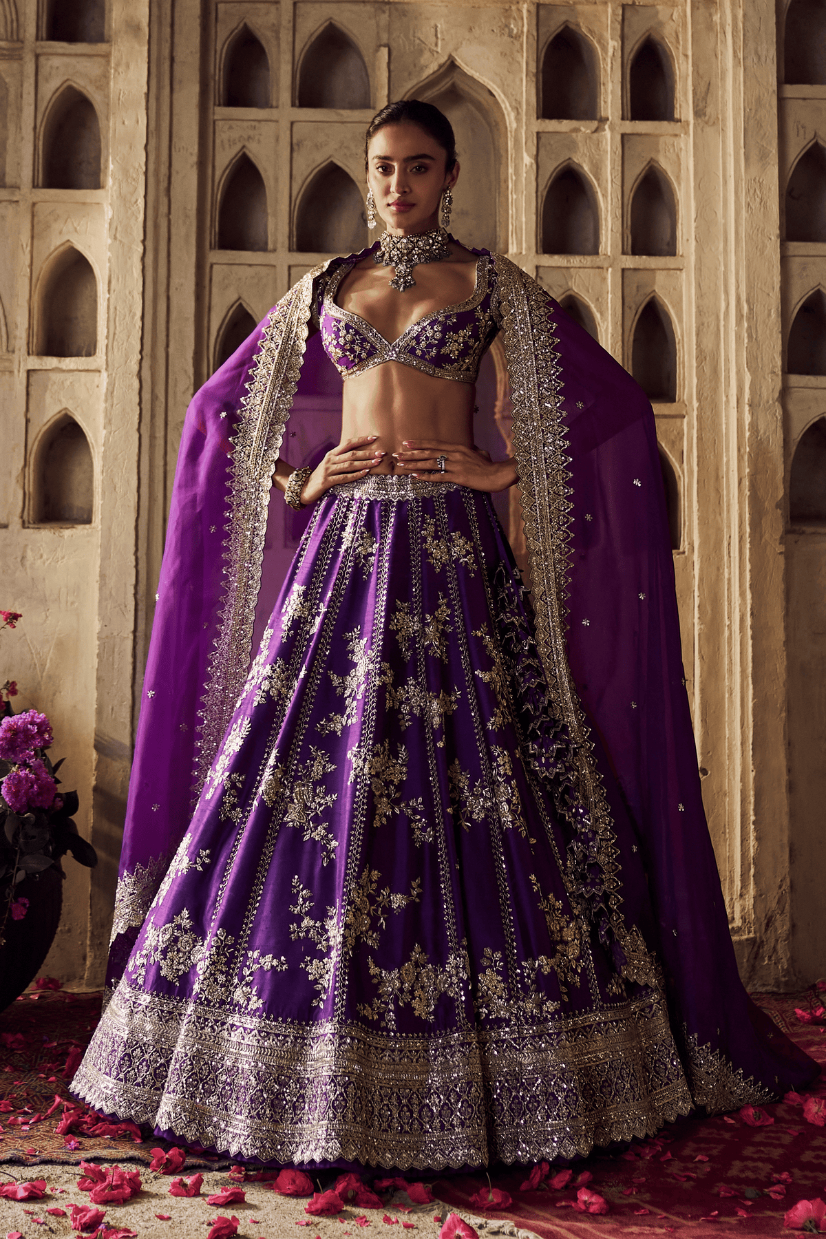 Purple Renuka Lehenga Set