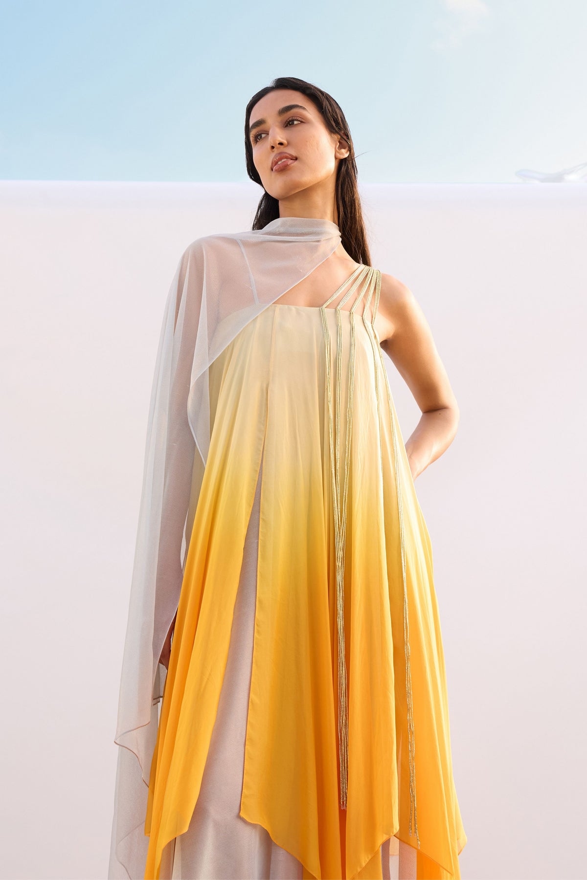 The Sunbeam Fall-panelled Dress