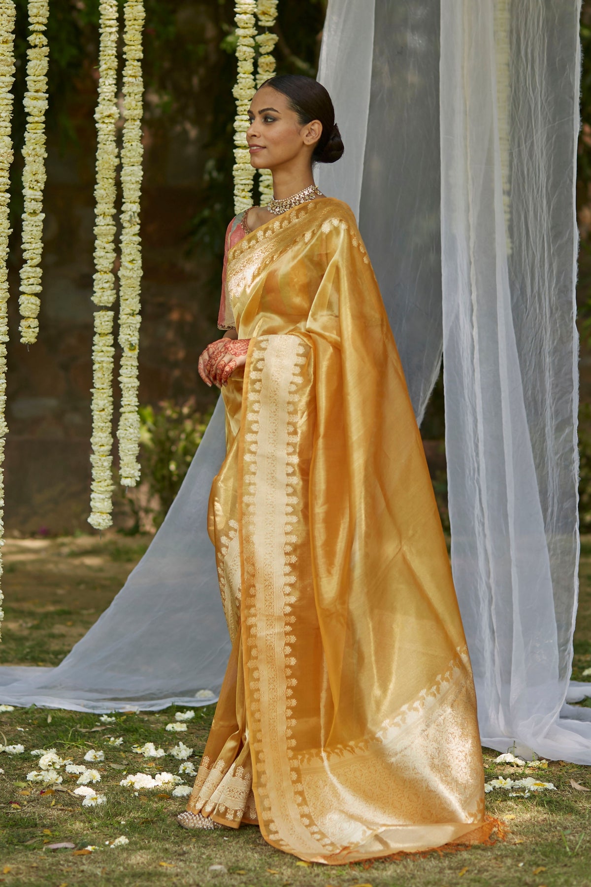 Kesari Amanat Saree Set