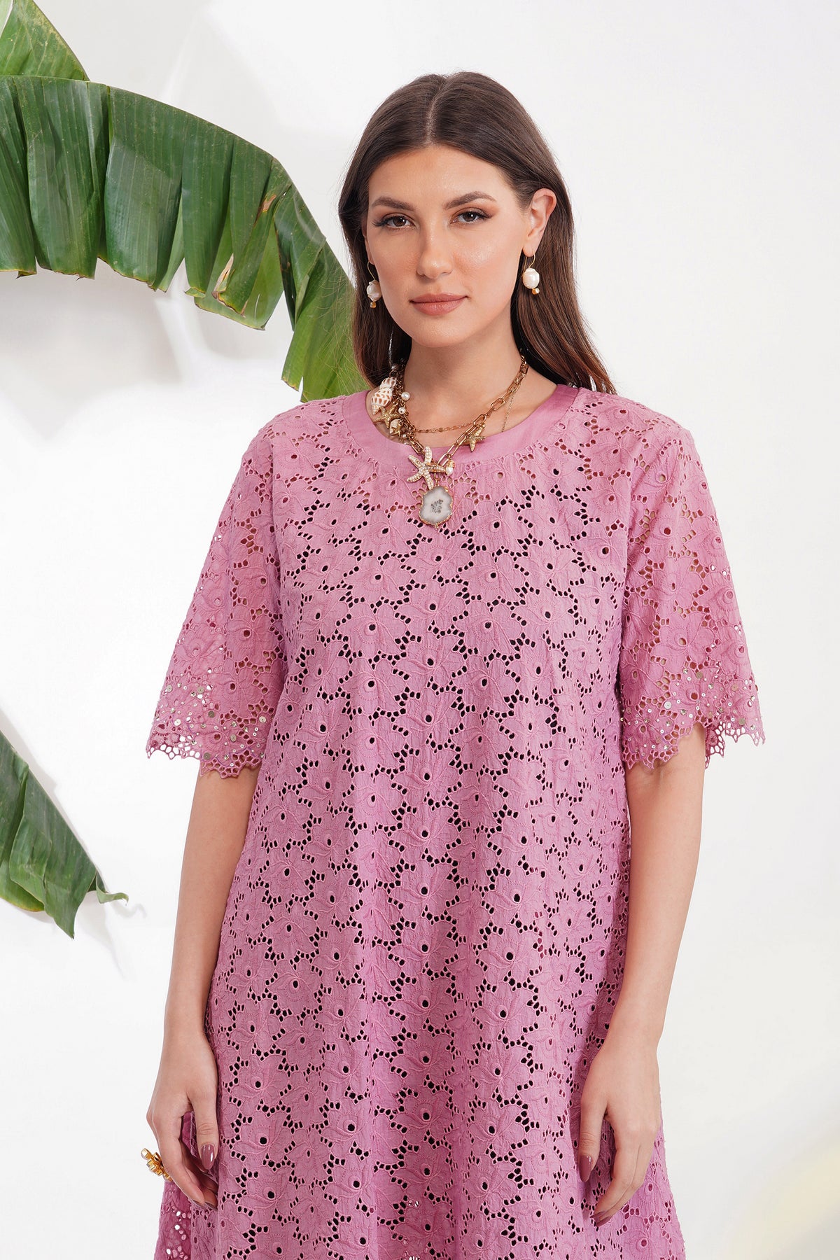 Broderie Anglaise Tunic Set