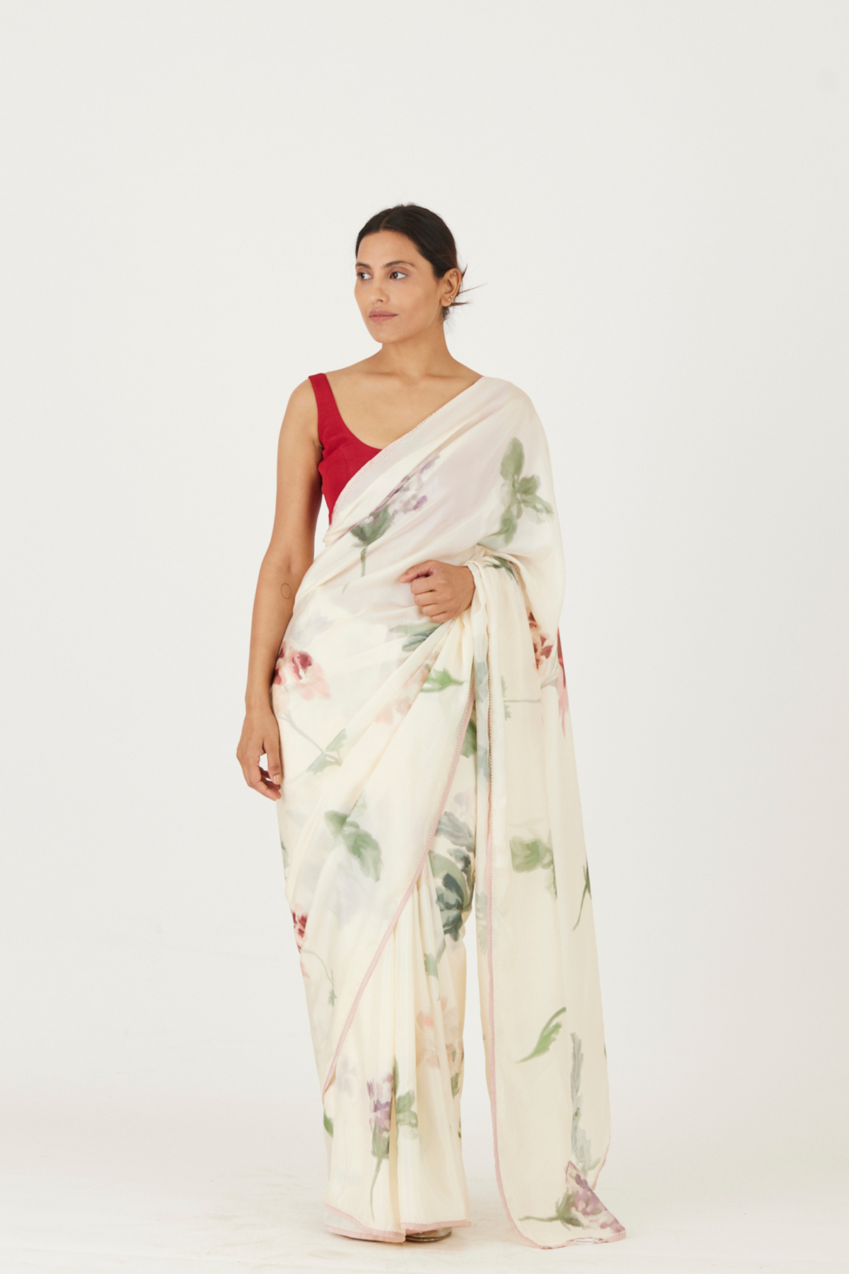 Juliet White Saree