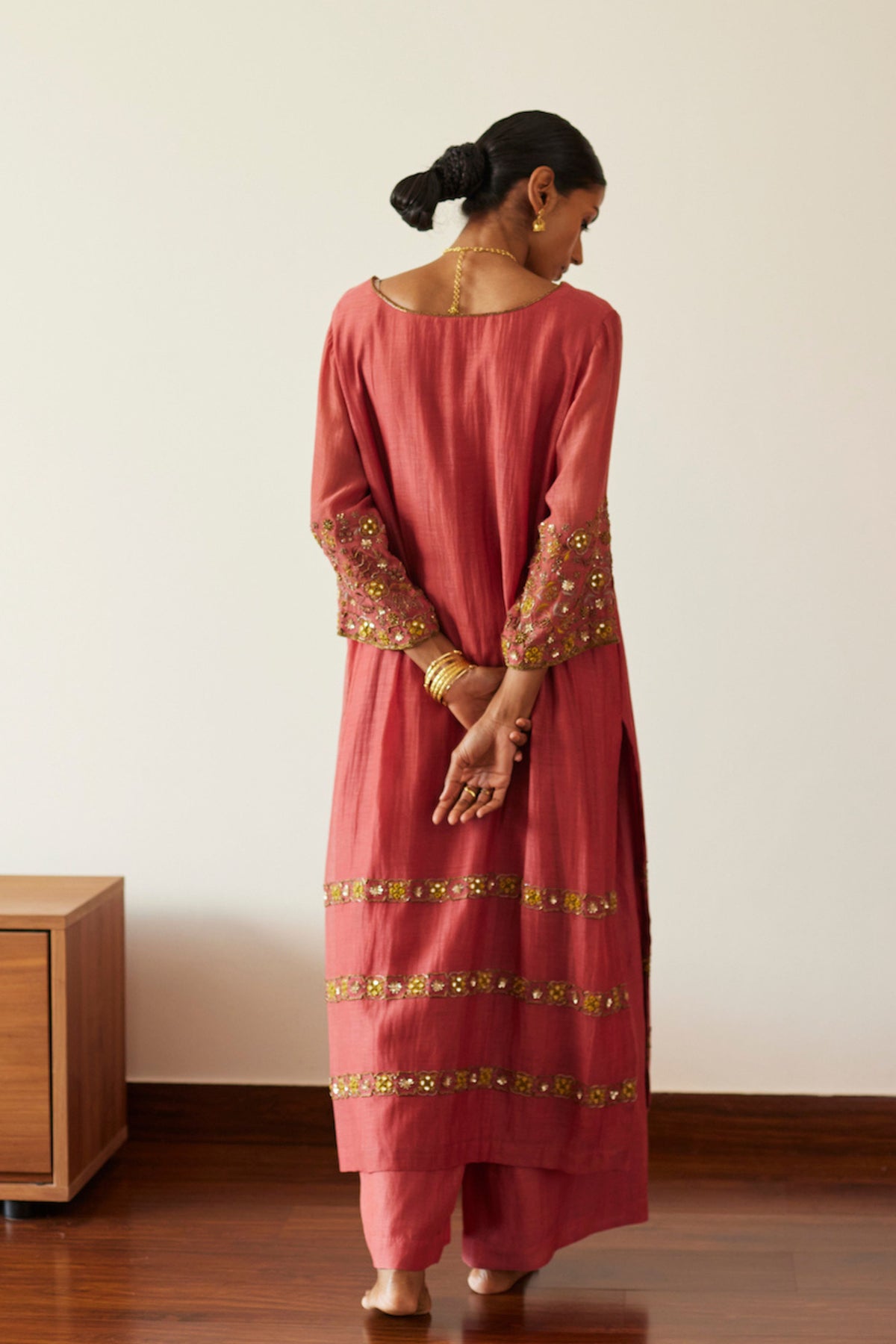 Pink Rekha Kurta Set