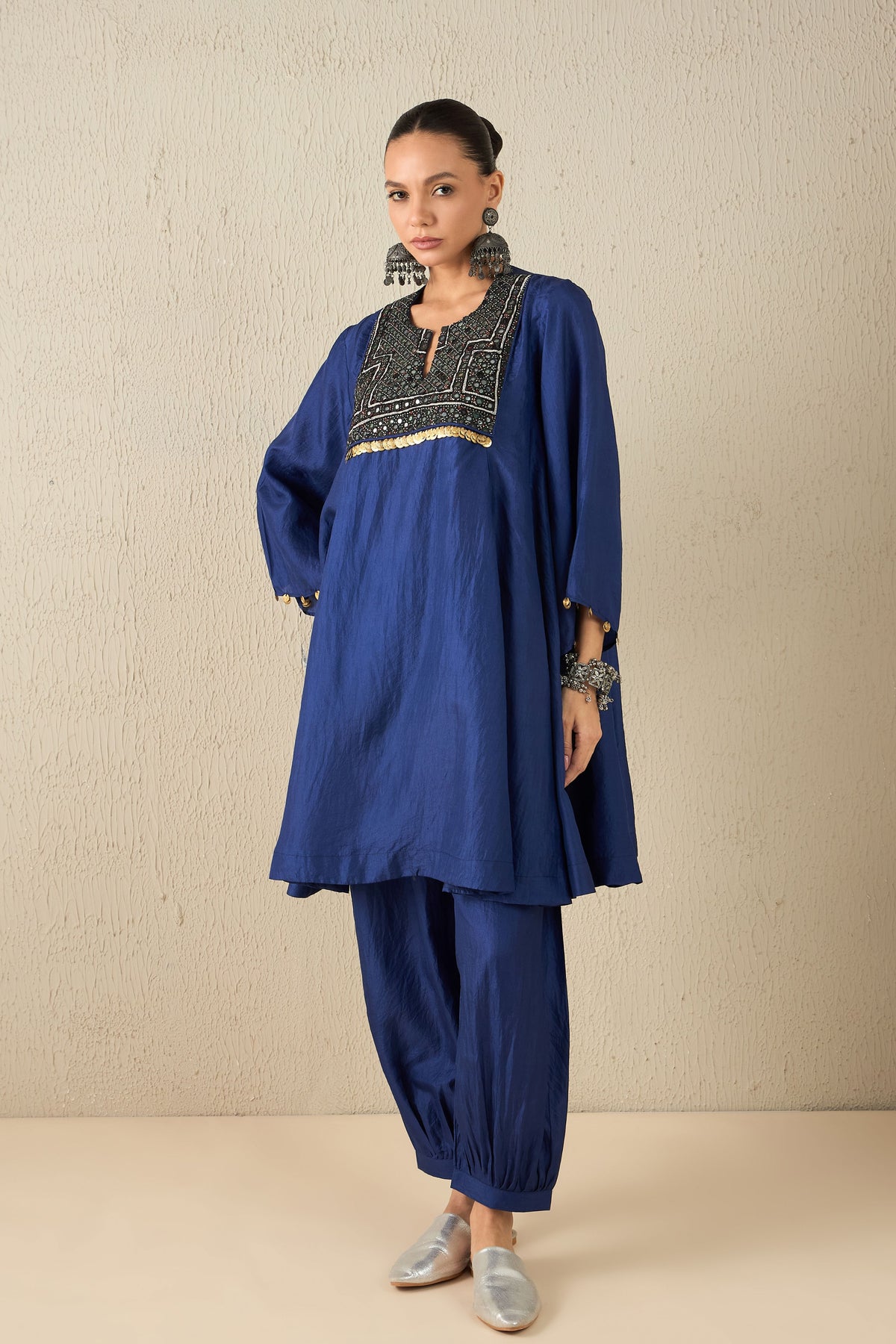 Navy Blue Tunic Set