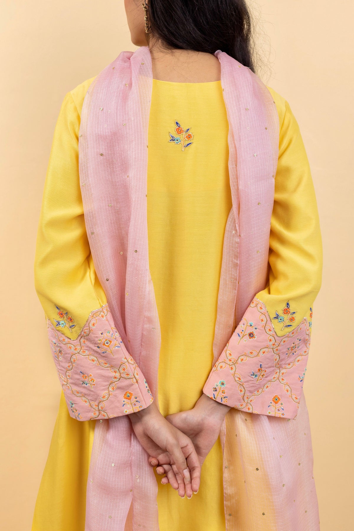 Chanderi Kira Kurta Set