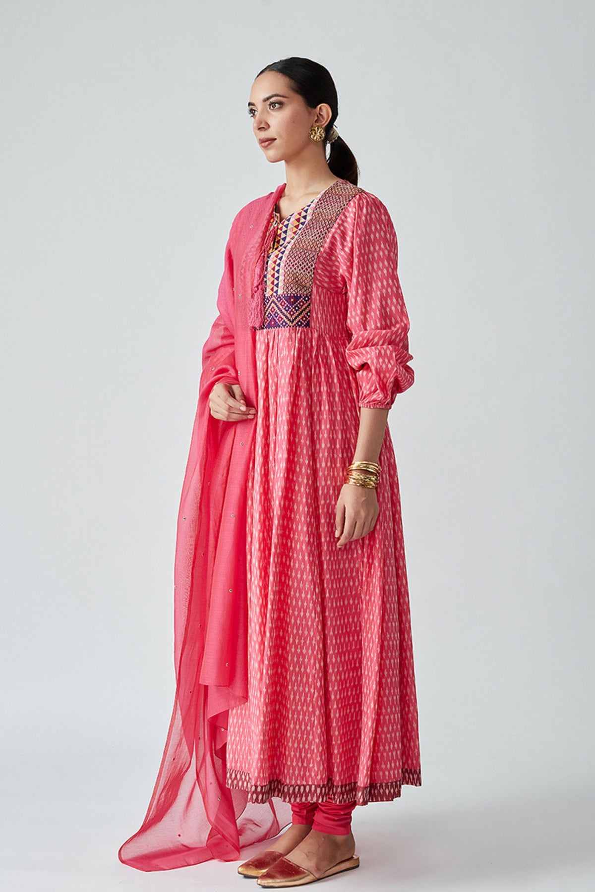 Menelaus Handloom Ikat Kurta Set