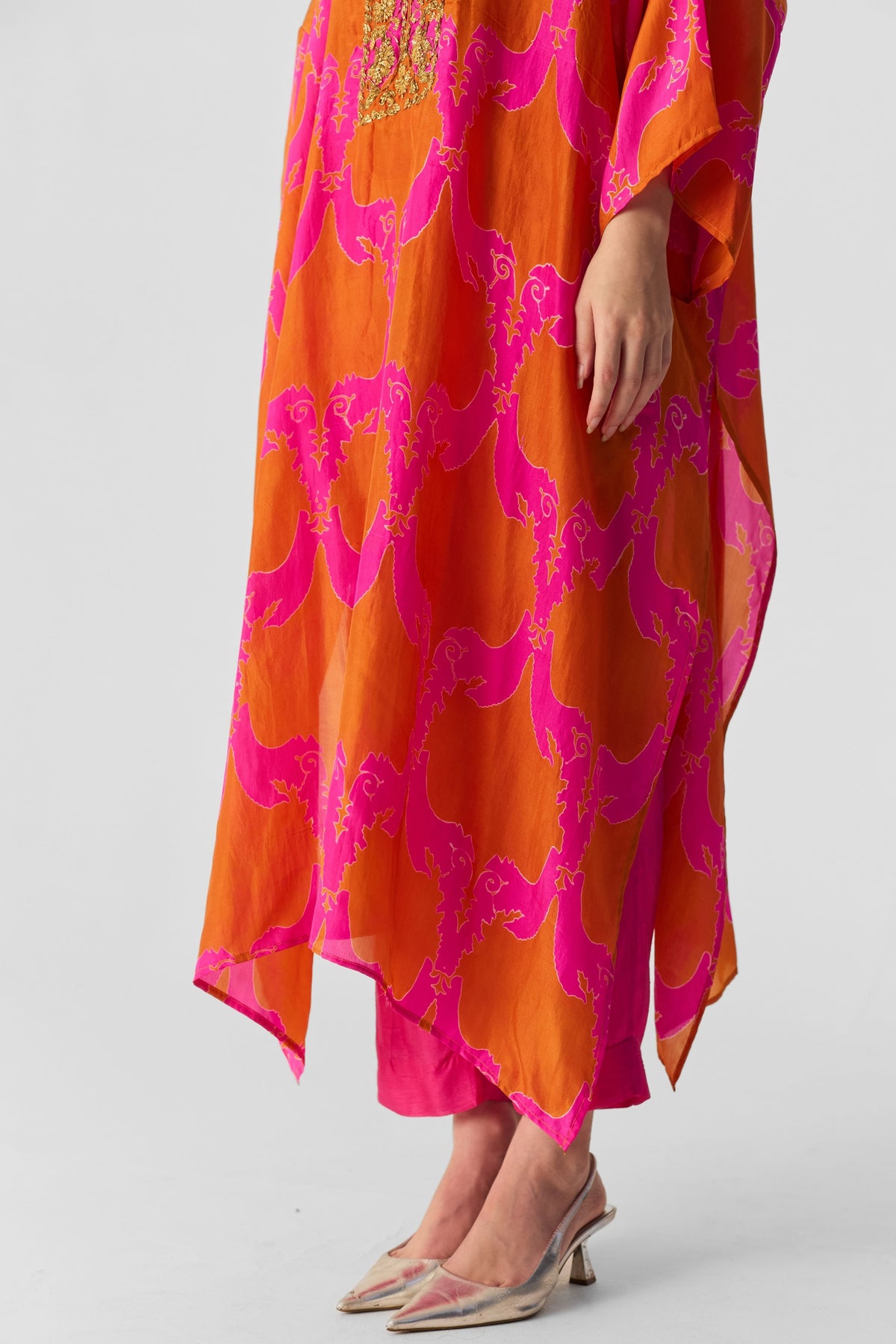 Zuzi Orange Kaftan Set