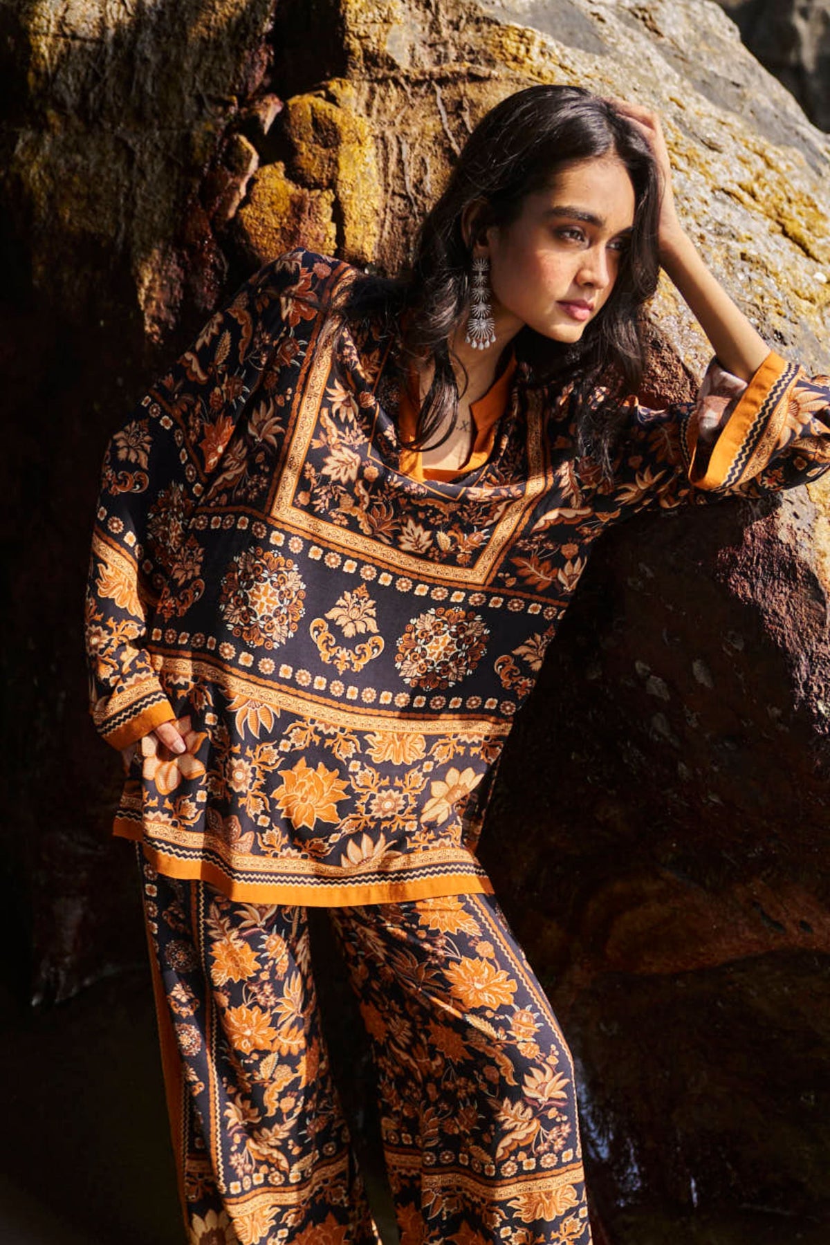 Earth Toned Printed Co-ord Set