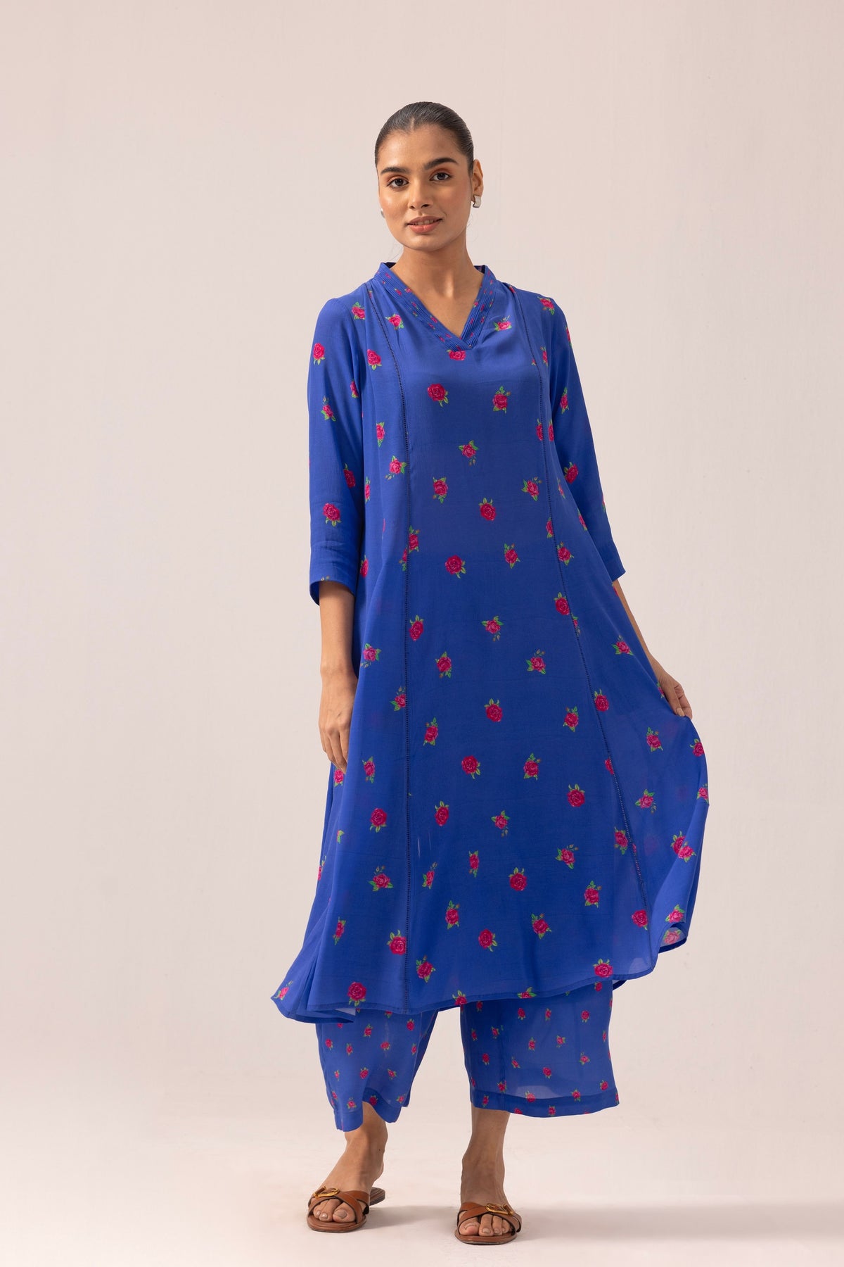 Thea Navy Kurta Set