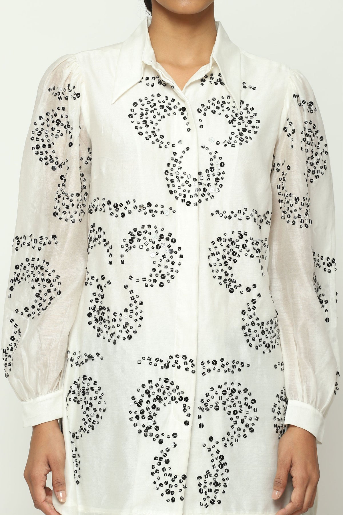 Embroidered Ottoman Moon Shirt